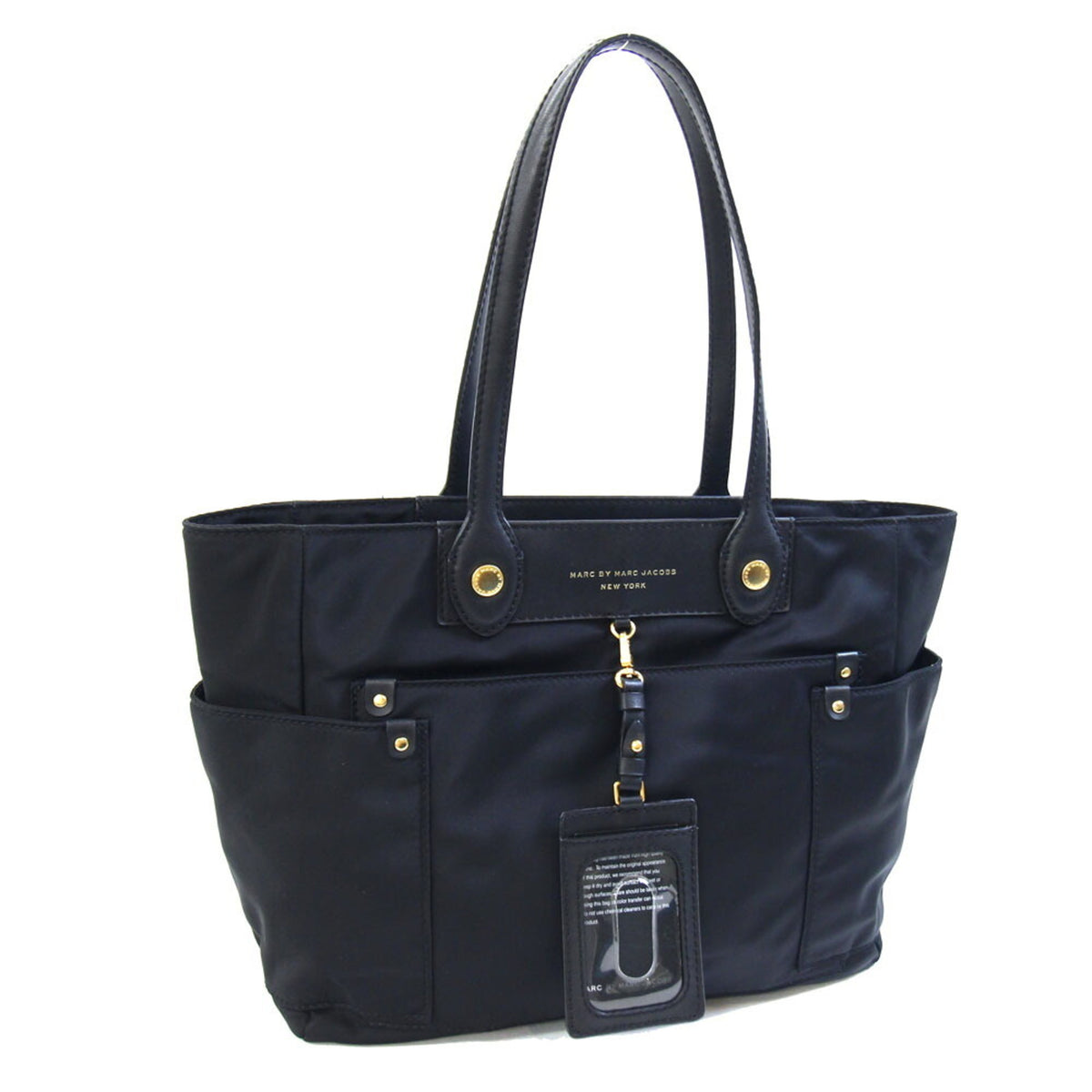 Marc Jacobs Black Nylon Leather Tote Bag (Pre-Owned)