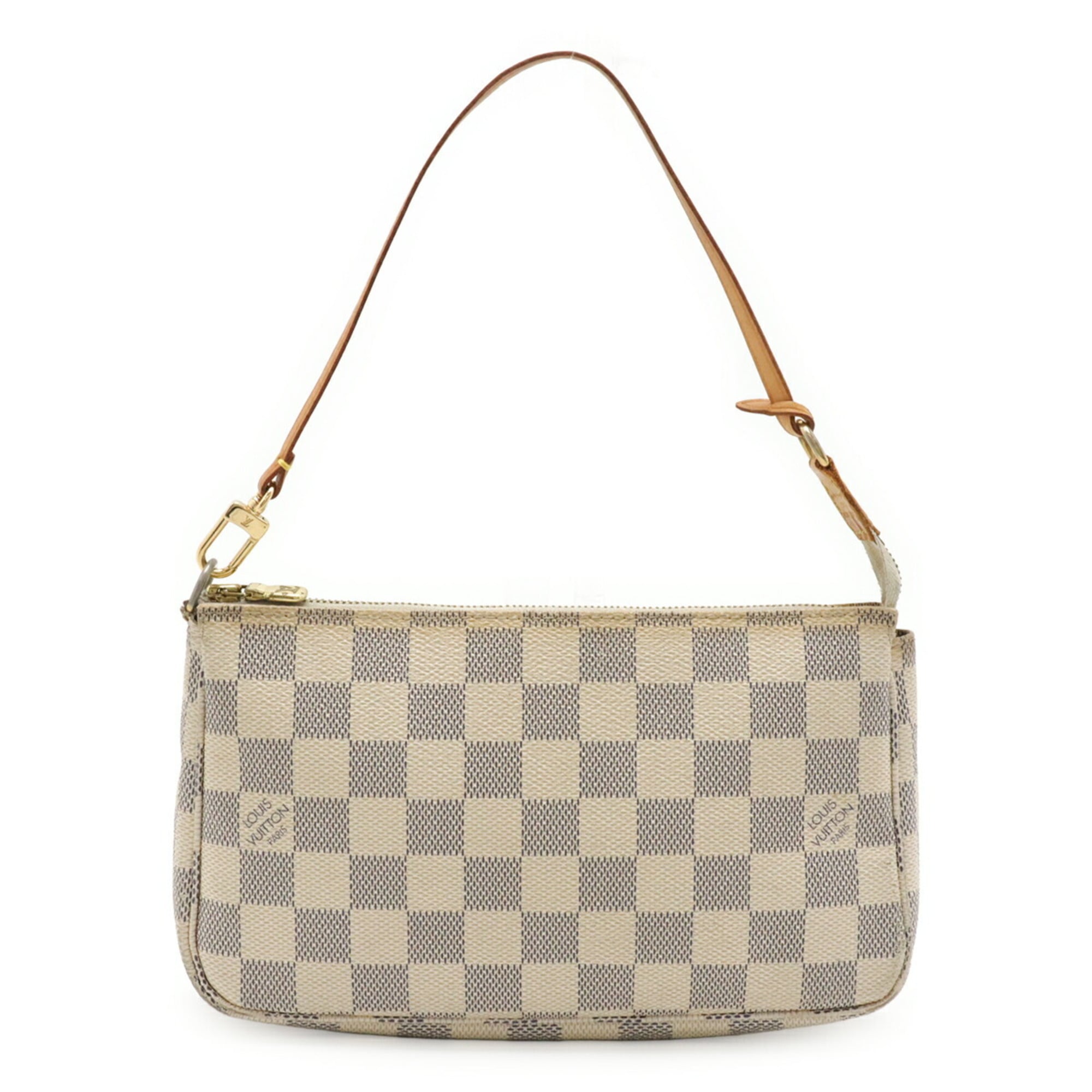 Louis Vuitton Damier Azur Ivory Pvc Handbag Pochette Pouch (Pre-Owned)