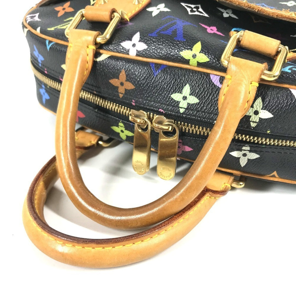 Louis Vuitton Black Multi-Color Noir Monogram Multicolore Handbag (Pre-Owned)