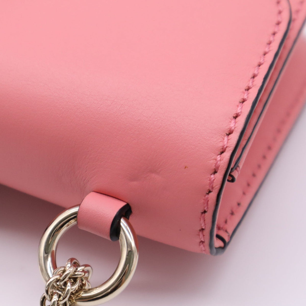 Valentino Pink Leather Shoulder Bag (Pre-Owned)