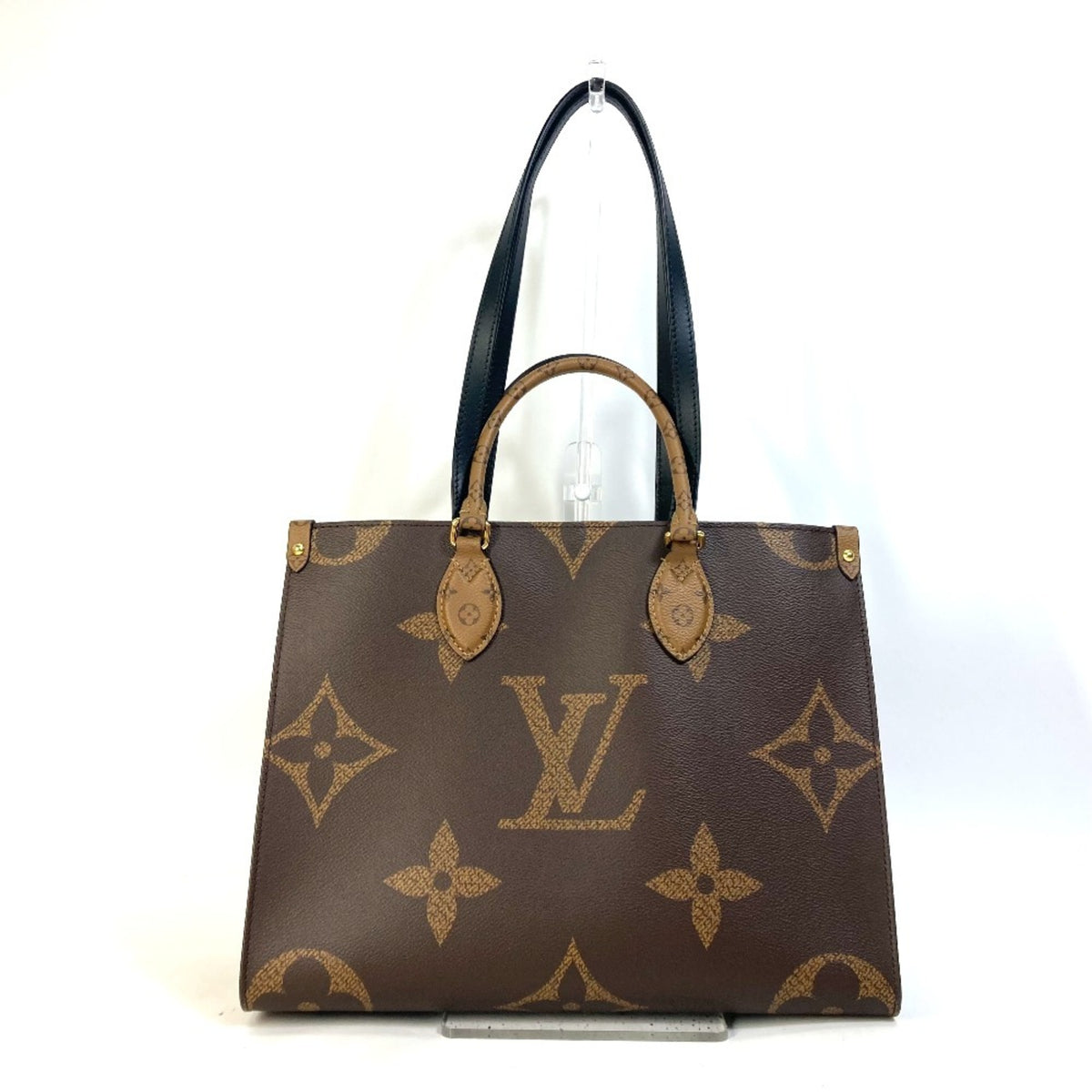 Louis Vuitton Beige Brown Monogram Shoulder Bag Tote Bag (Pre-Owned)