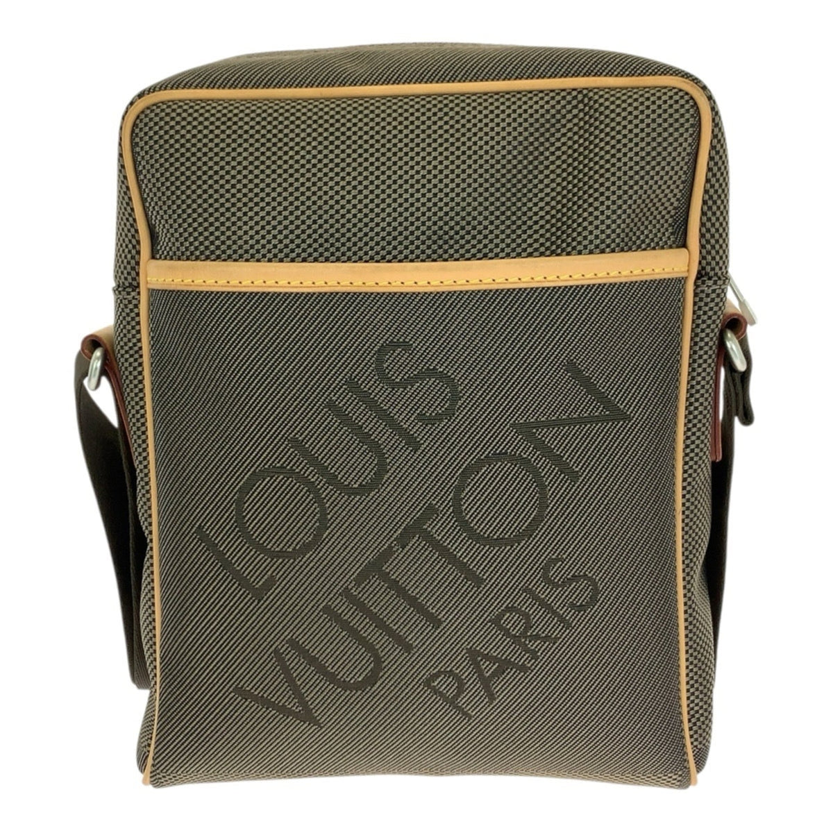 Louis Vuitton Khaki Nylon Leather Shoulder Bag (Pre-Owned)
