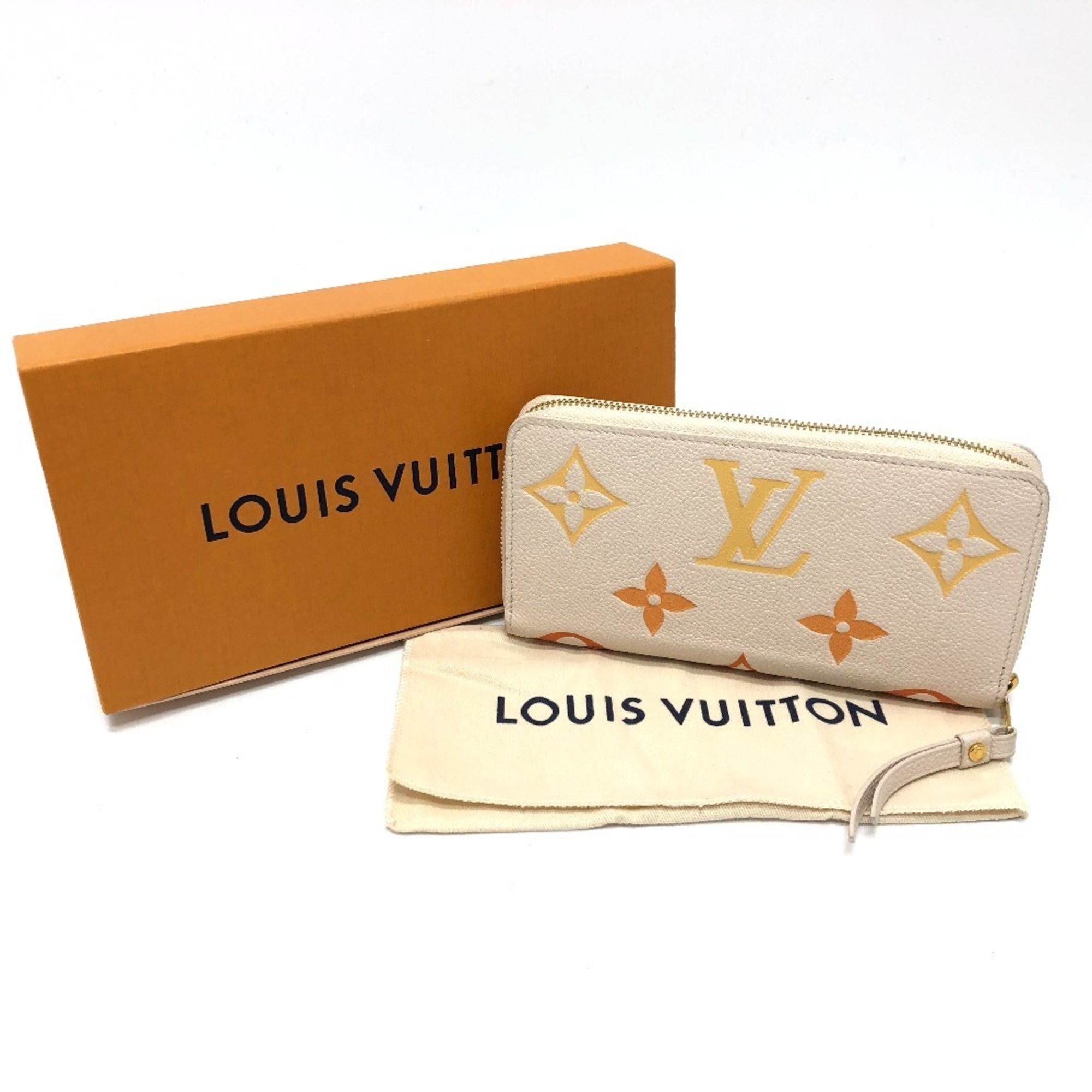 Louis Vuitton Monogram Empreinte Beige Monogram Empreinte Coin Purse/Coin Case (Pre-Owned)