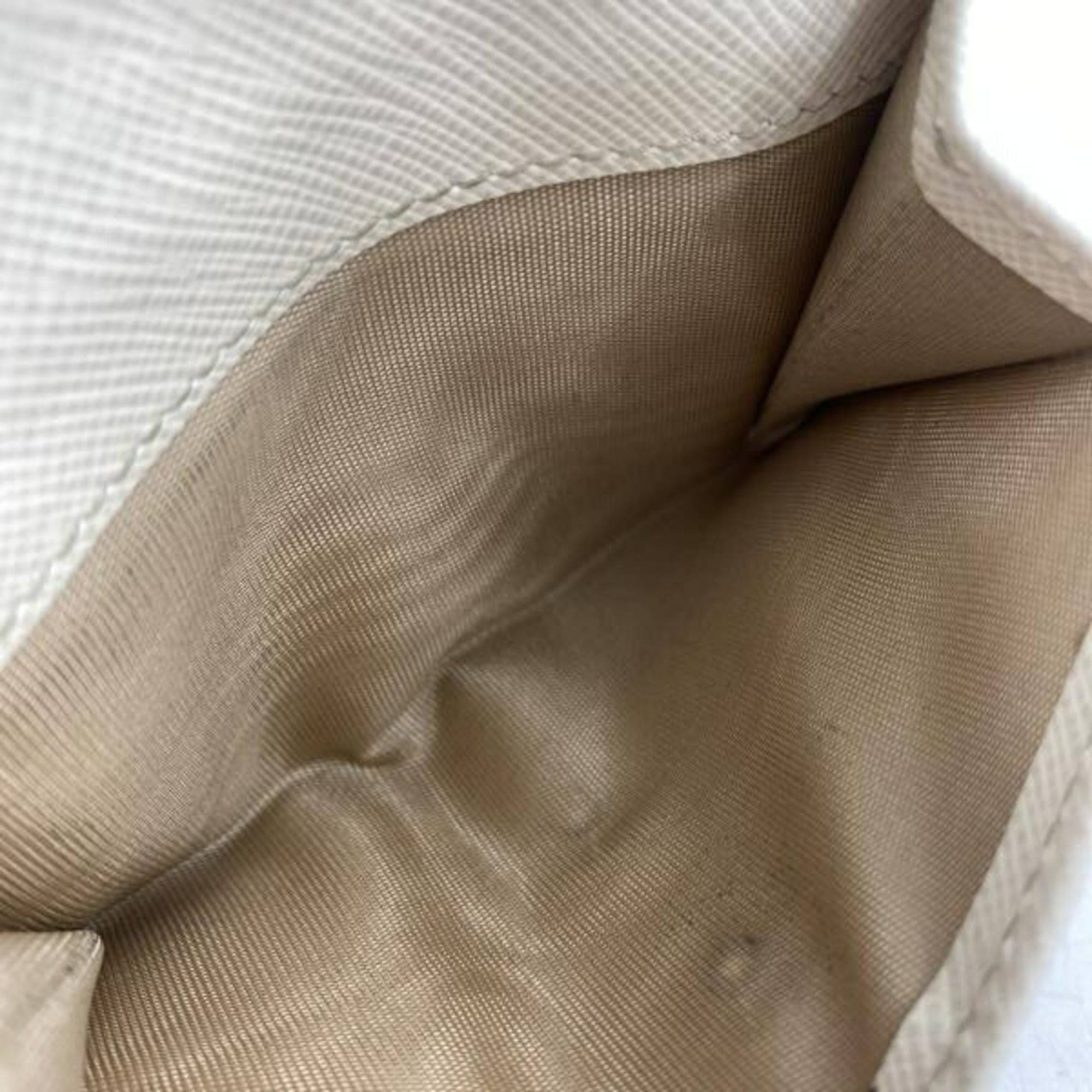 Prada Saffiano White Wallet (Tri-Fold) (Pre-Owned)