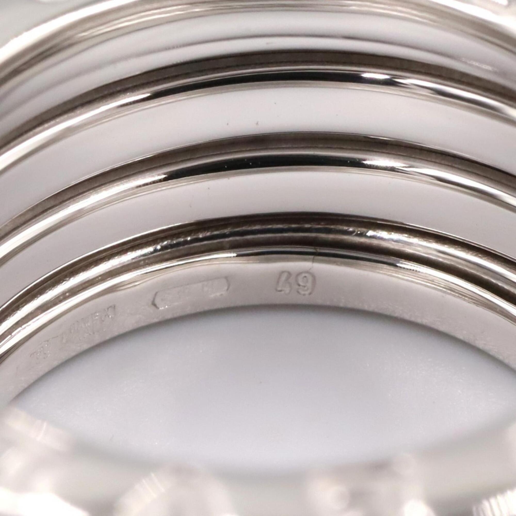 Bvlgari Silver White Gold (18K) Band Ring (Pre-Owned)