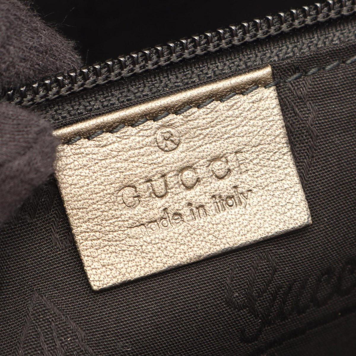 Gucci Gg Imprimé Brown Coated Canvas Leather Handbag Tote Bag (Pre-Owned)