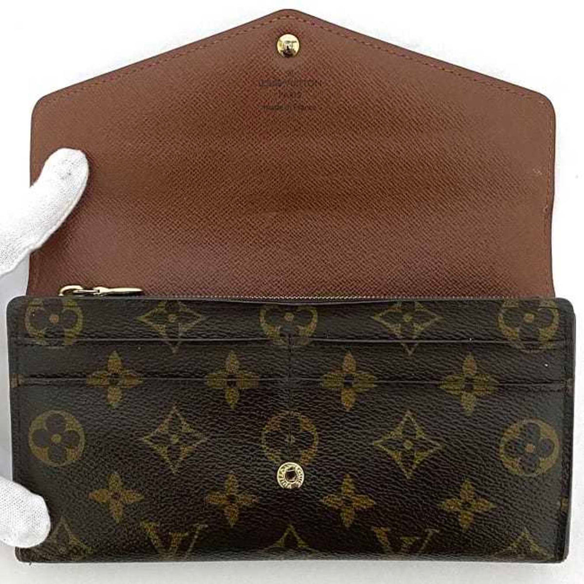 Louis Vuitton Monogram Brown Galle Monogram Monogram Long Wallet (Bi-Fold) (Pre-Owned)