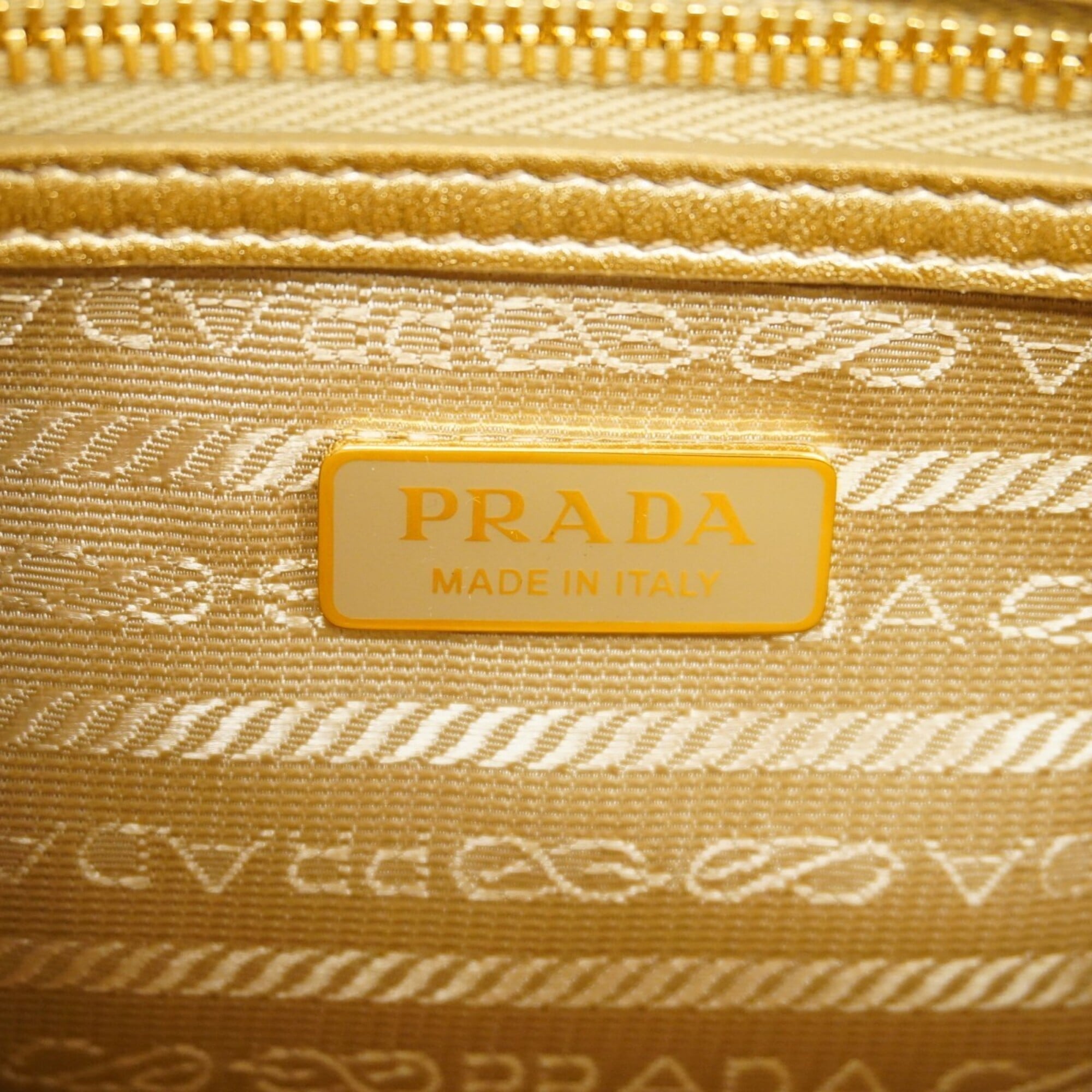Prada Gold Satin Handbag (Pre-Owned)