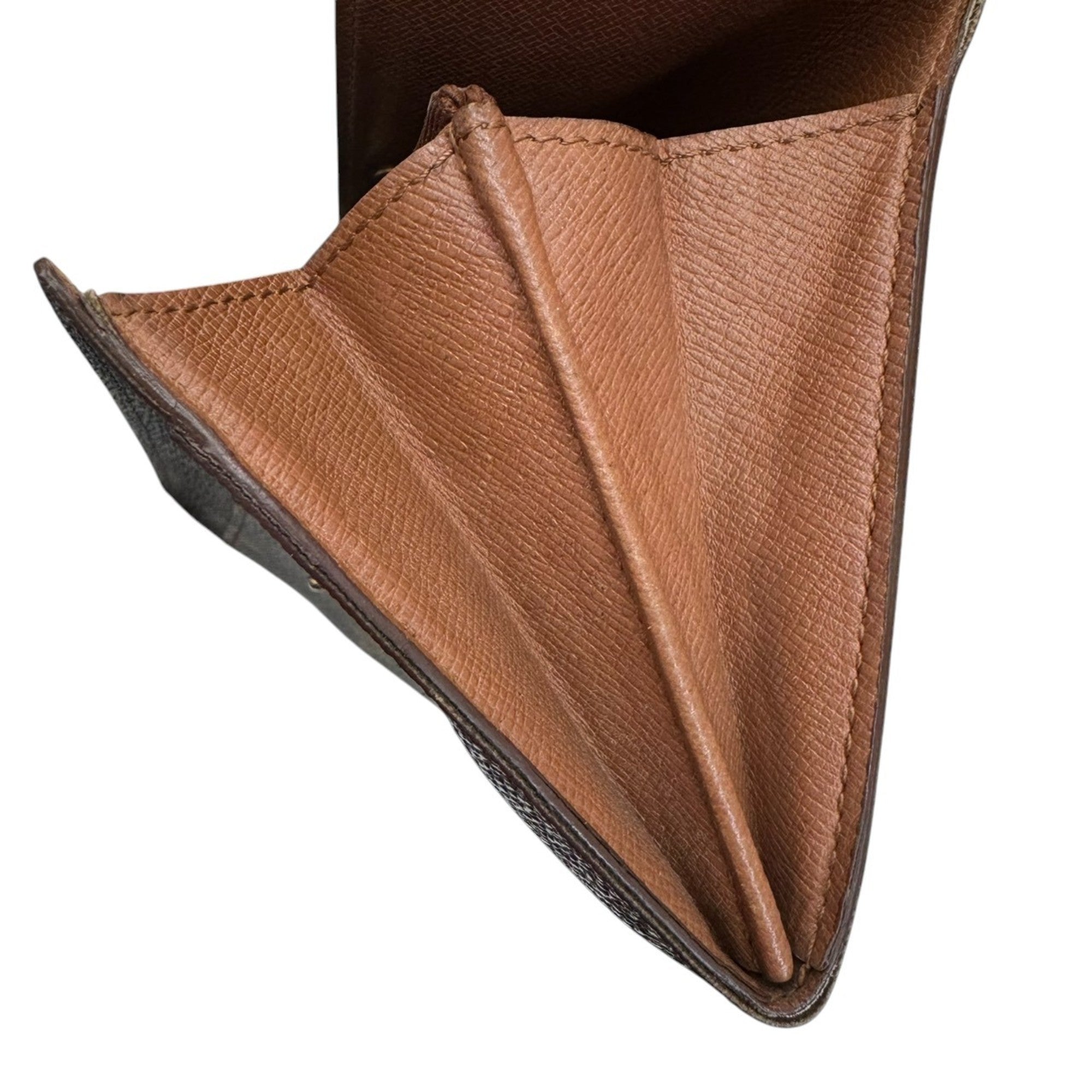 Louis Vuitton Brown Monogram Long Wallet (Bi-Fold) (Pre-Owned)