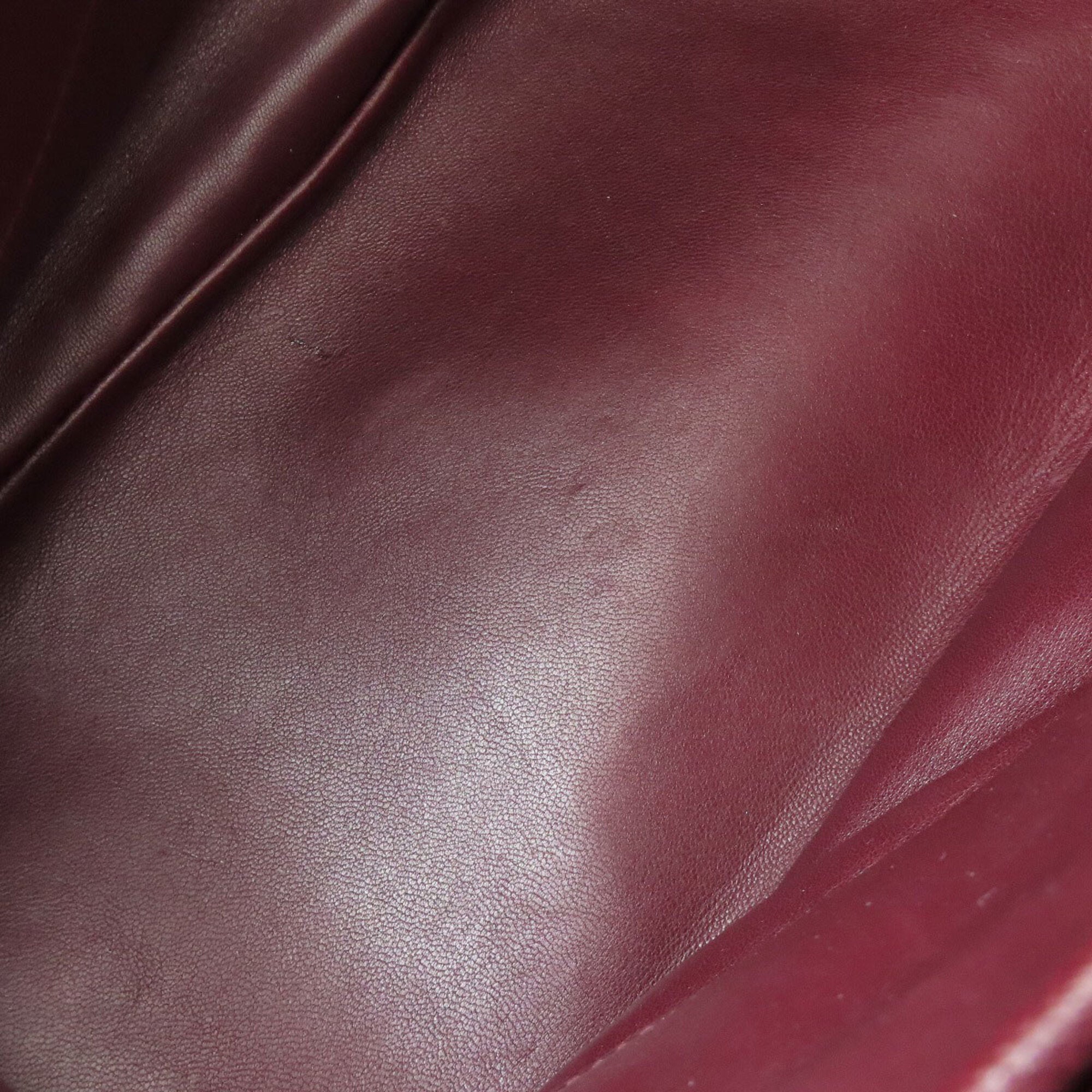 Prada Bordeaux Leather Tote Bag (Pre-Owned)