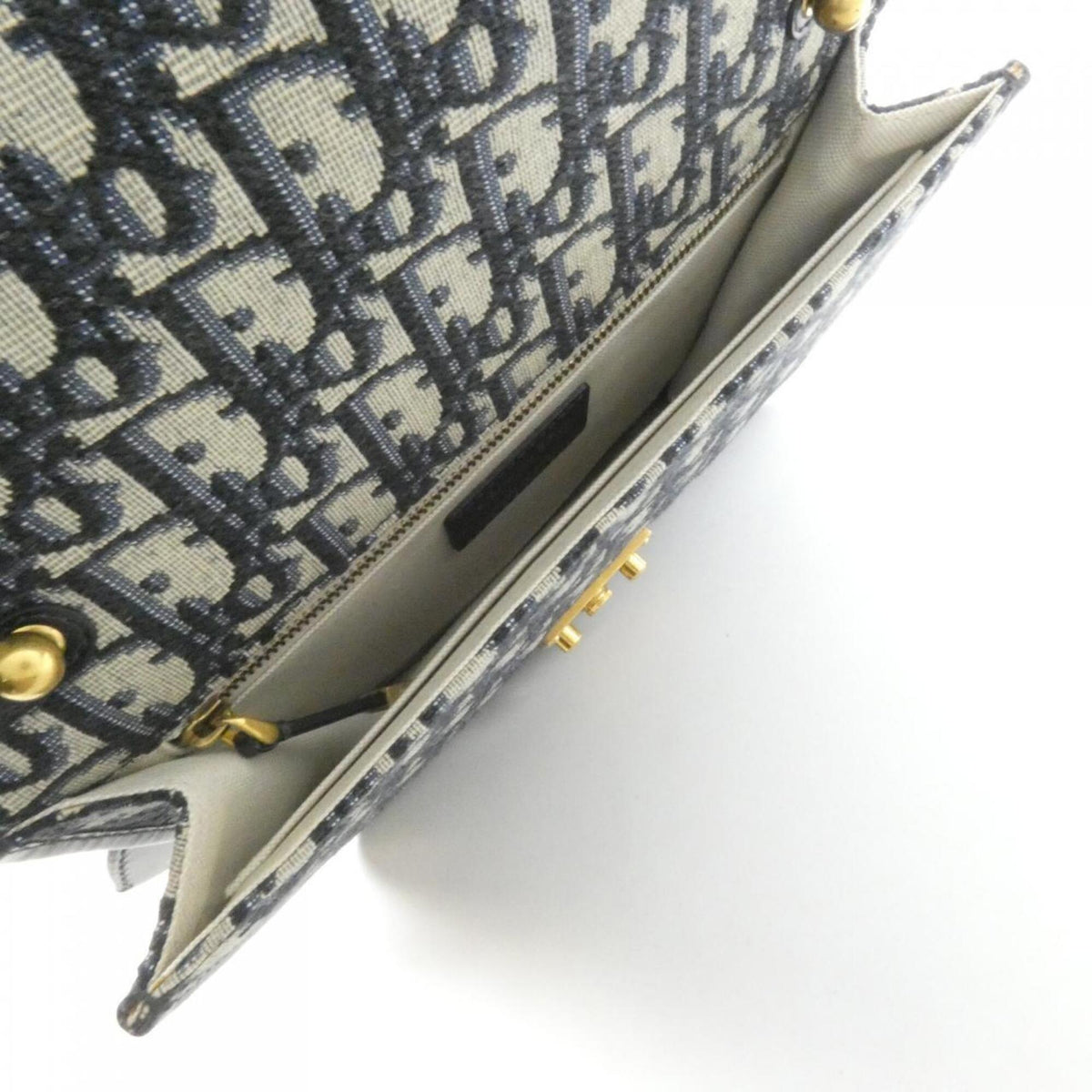 Christian Dior Blue Canvas Shoulder Bag (Pre-Owned)