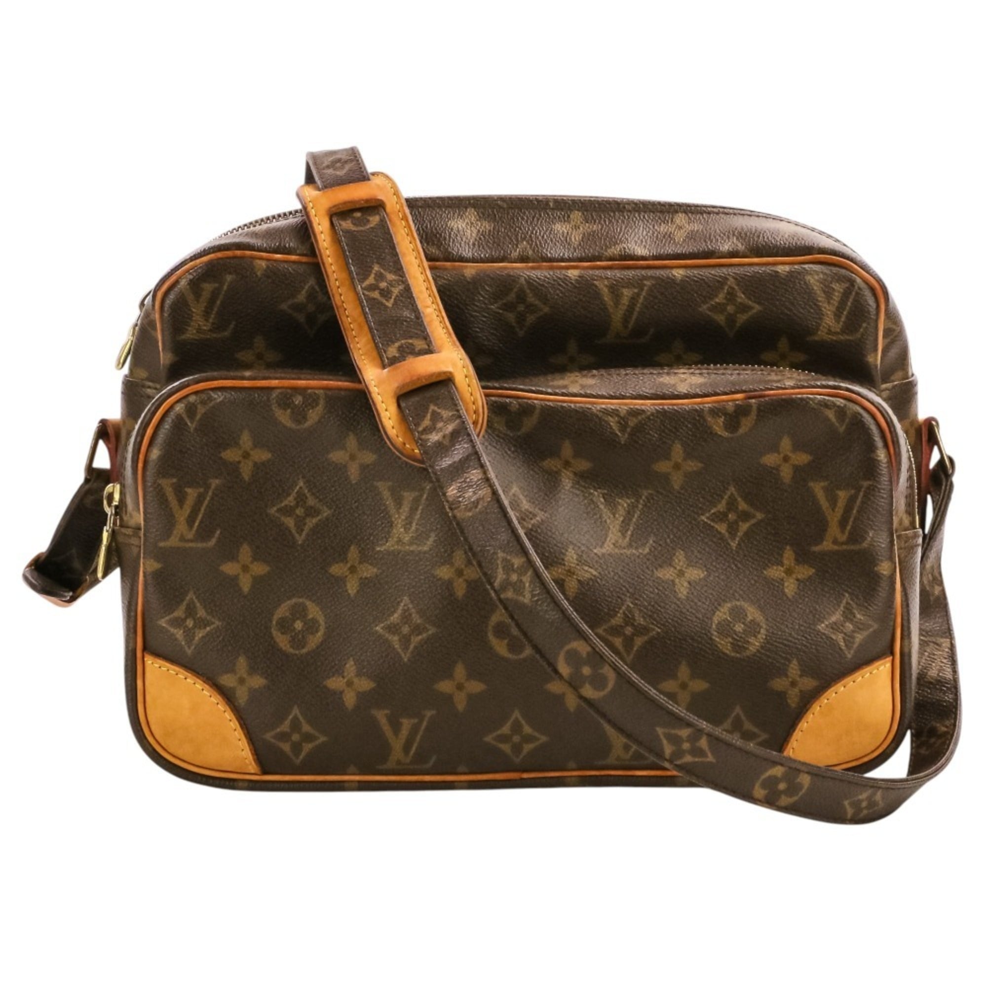 Louis Vuitton Brown Monogram Canvas Shoulder Bag (Pre-Owned)