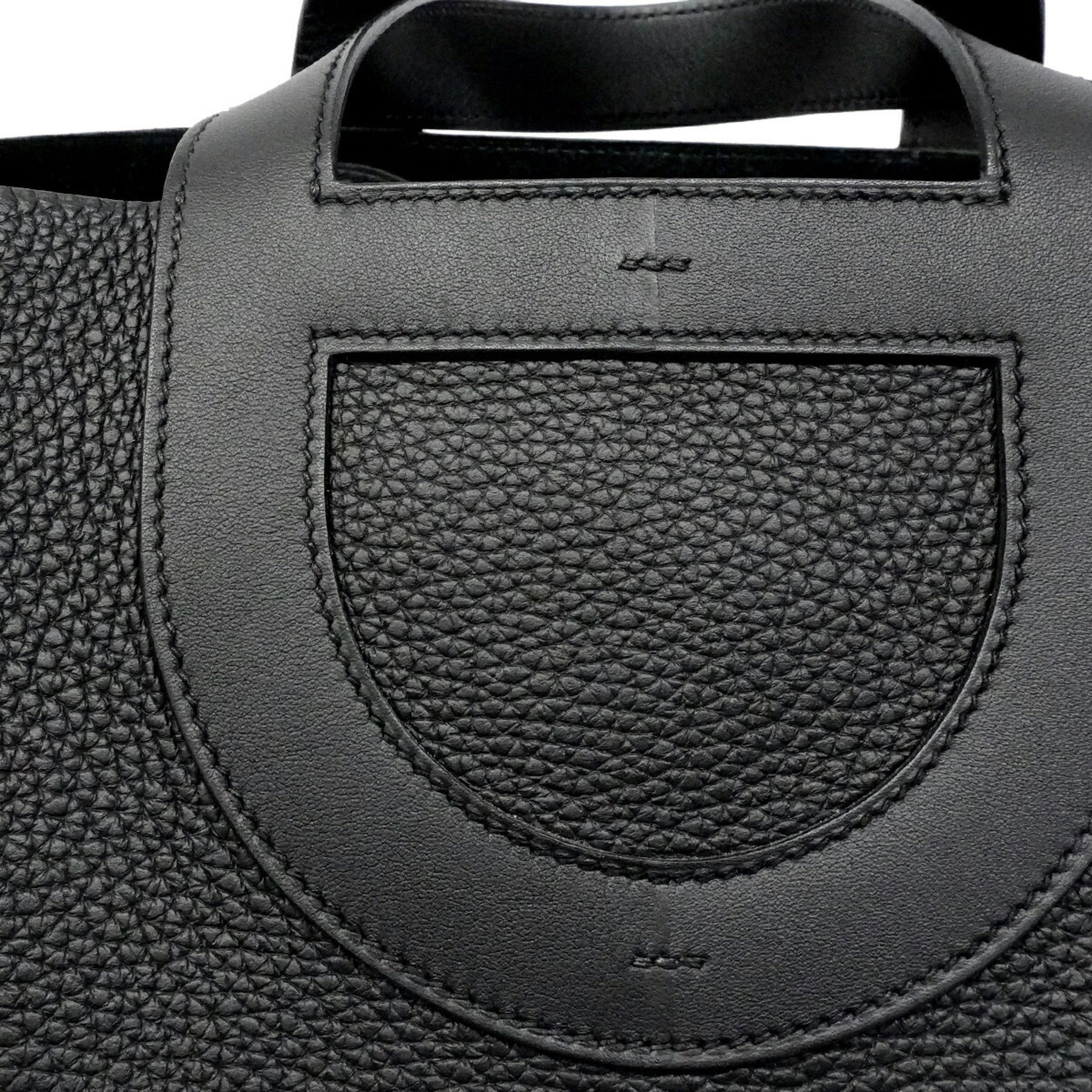 Hermes Black Taurillon Clemence Leather Swift Leather Handbag (Pre-Owned)