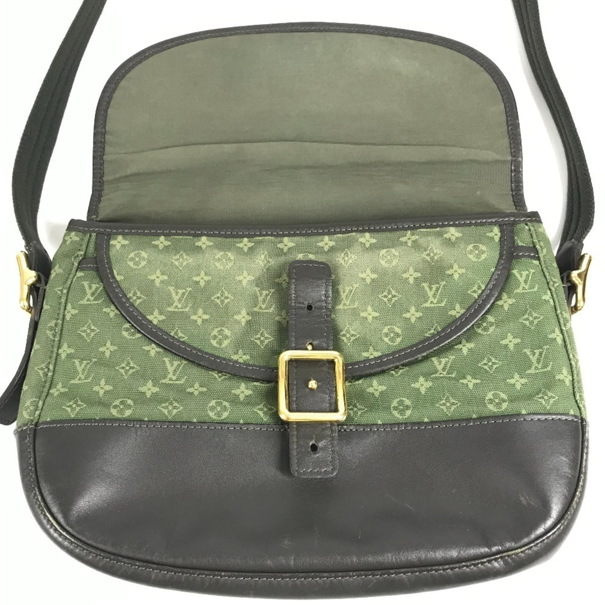 Louis Vuitton Khaki Monogram Mini Canvas Pochette Shoulder Bag (Pre-Owned)