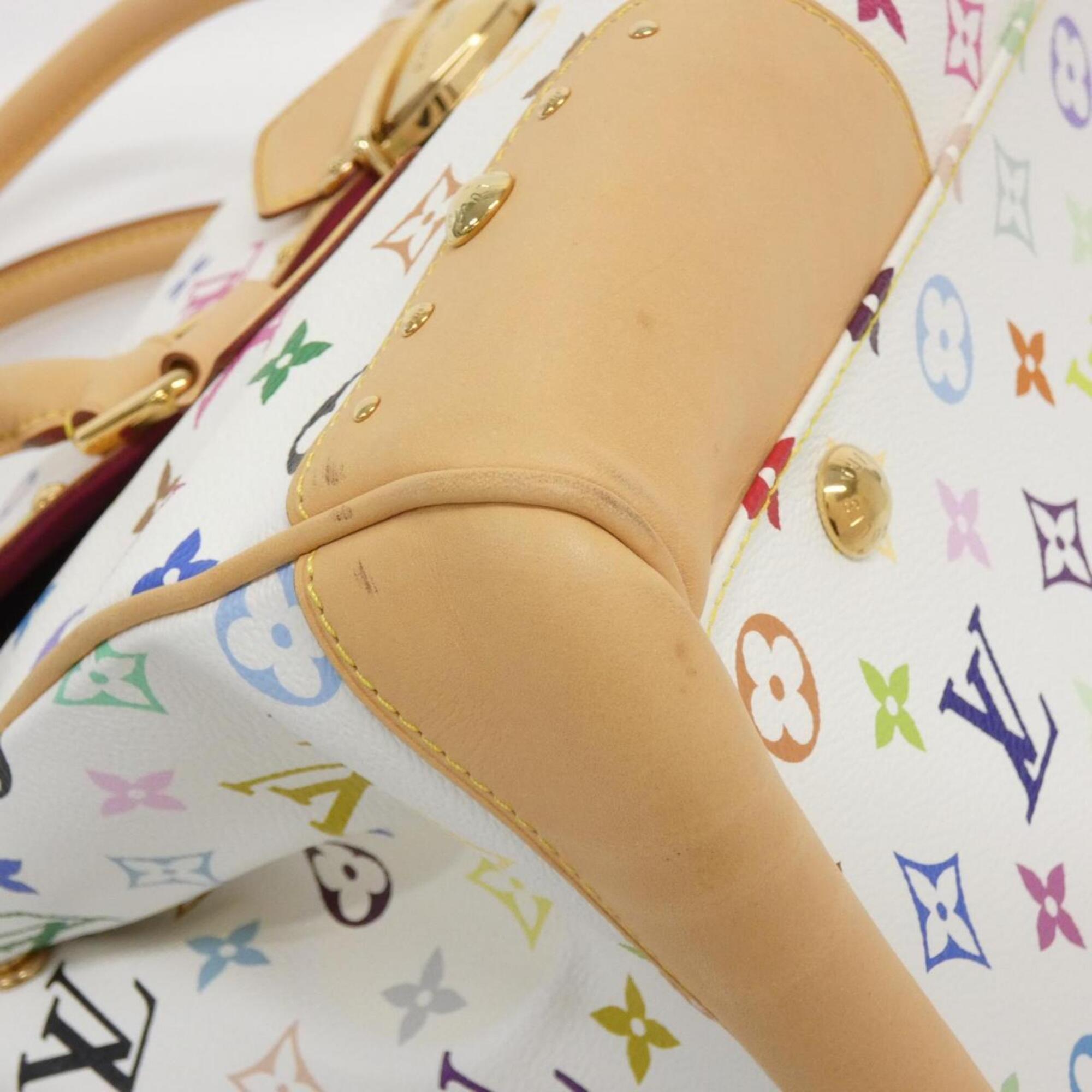 Louis Vuitton Multi-Color White Coated Canvas Handbag (Pre-Owned)