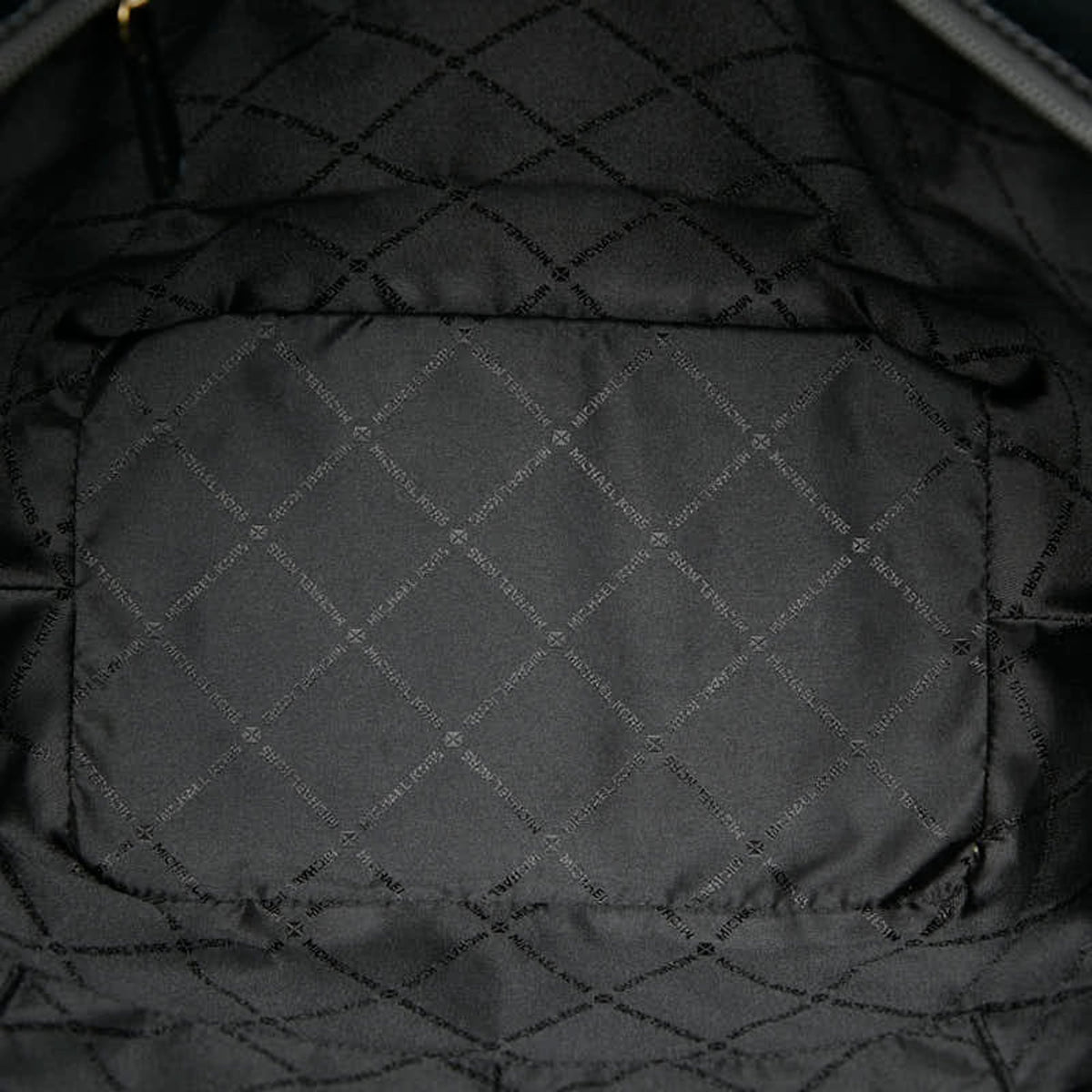 Michael Kors Black White Canvas Leather Tote Bag (Pre-Owned)