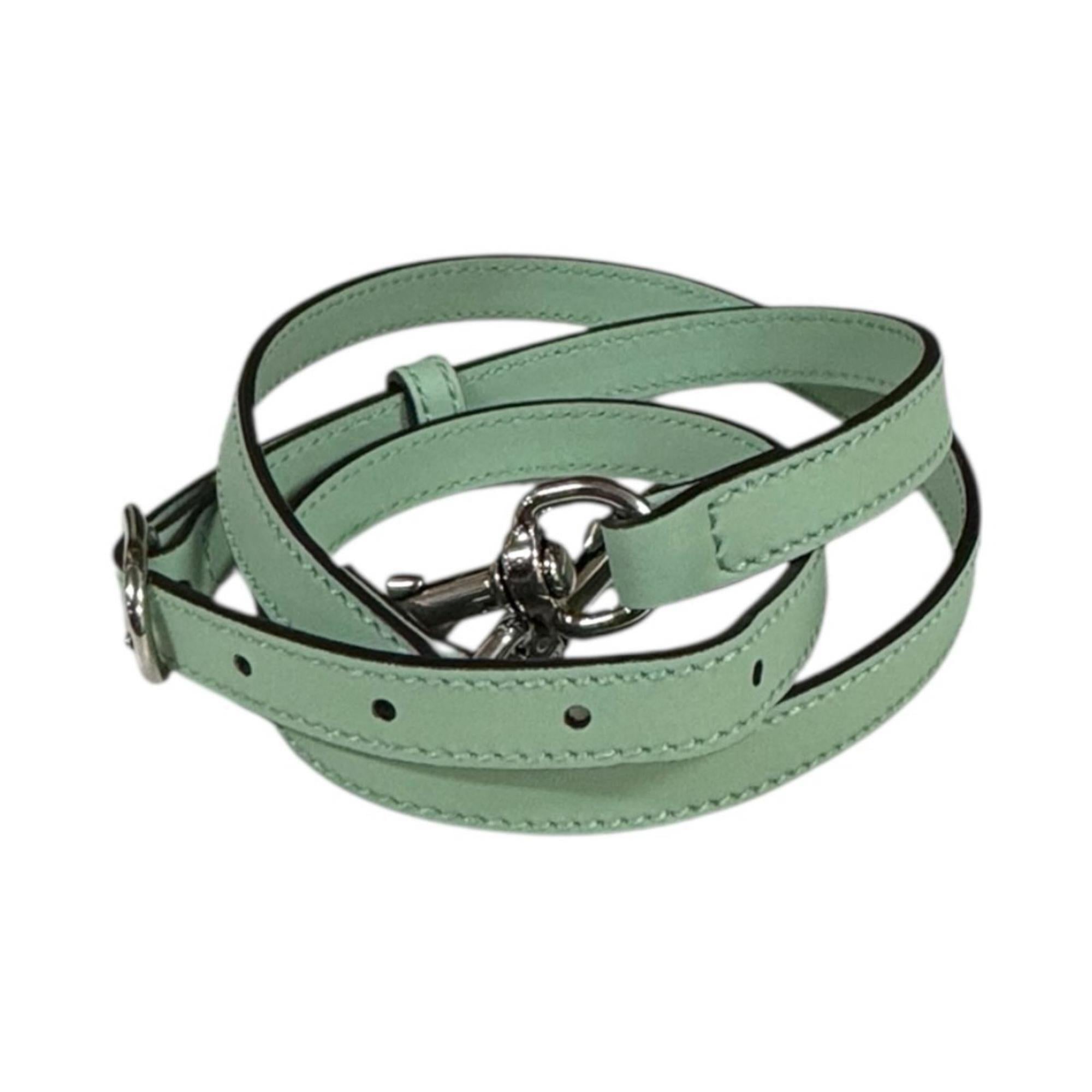 Gucci Green Pale Green Denim Shoulder Bag (Pre-Owned)