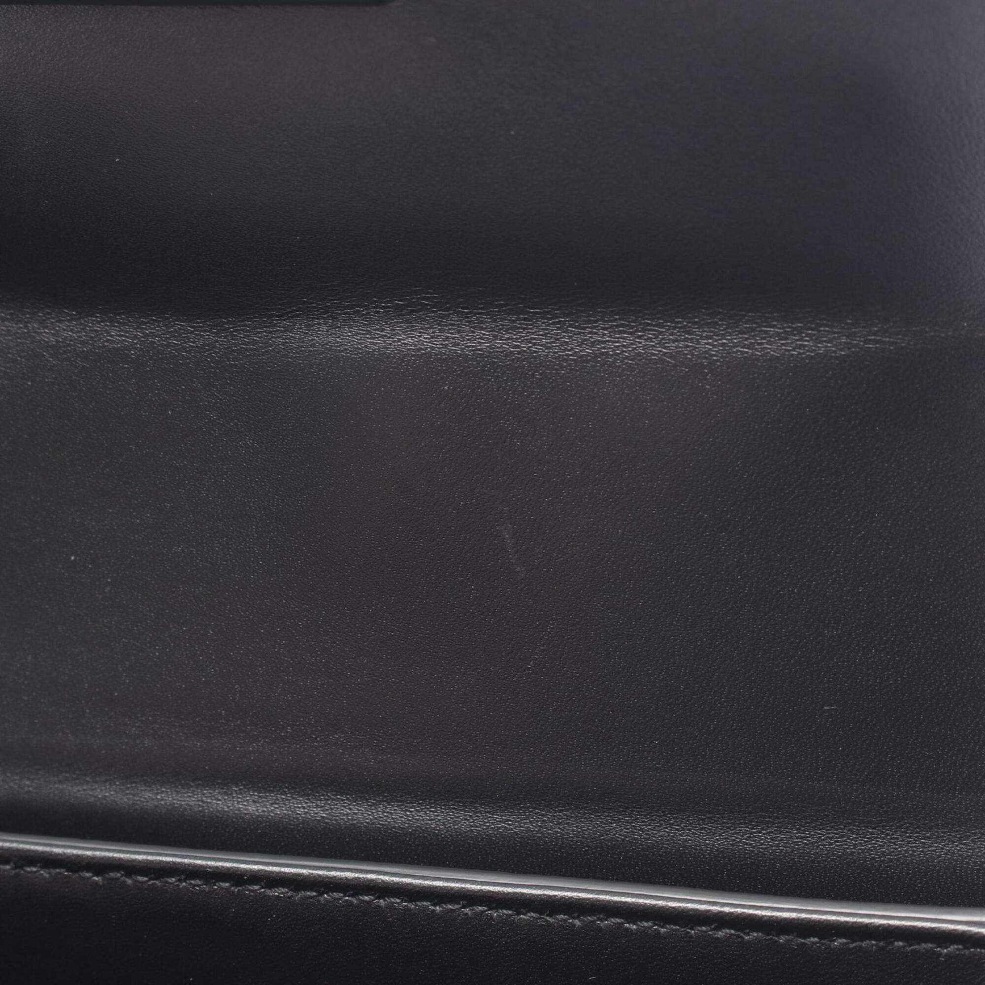 Christian Dior Black Leather Handbag Shoulder Bag (Pre-Owned)