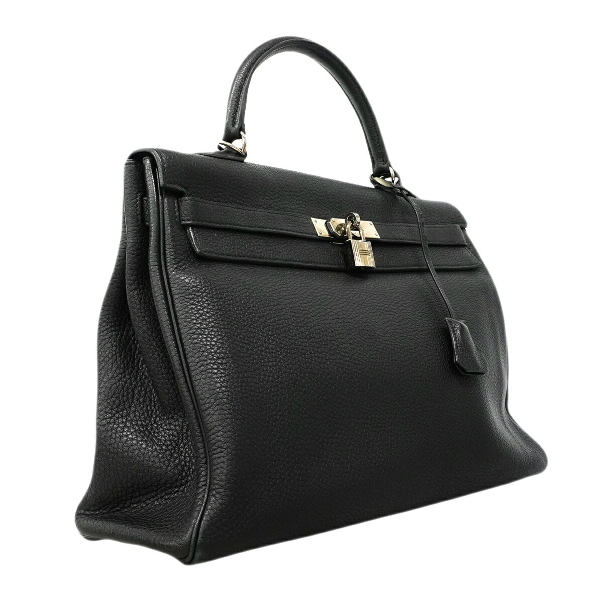 Hermes Black Togo Leather Handbag (Pre-Owned)
