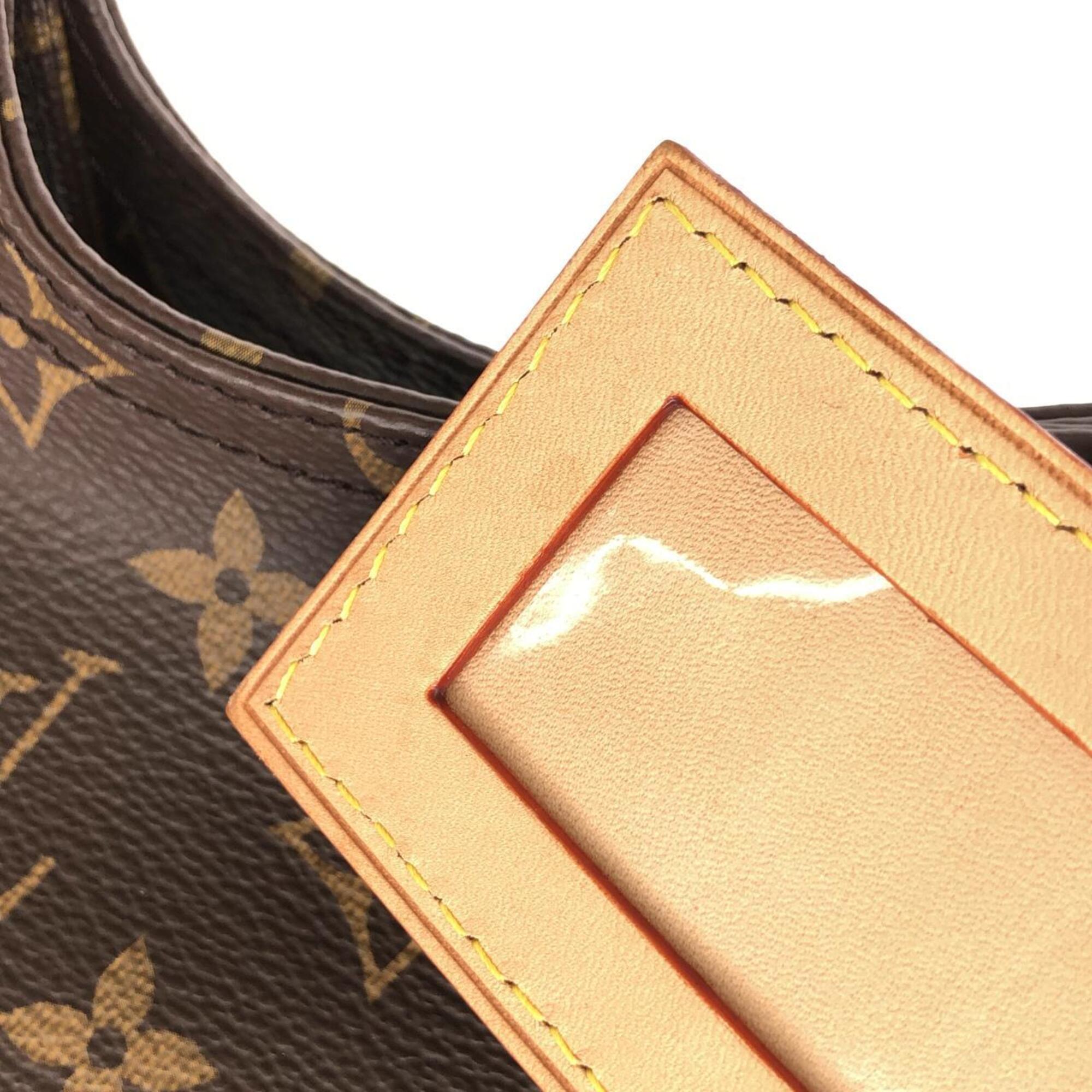 Louis Vuitton Monogram Marron Coated Canvas Handbag Pouch (Pre-Owned)