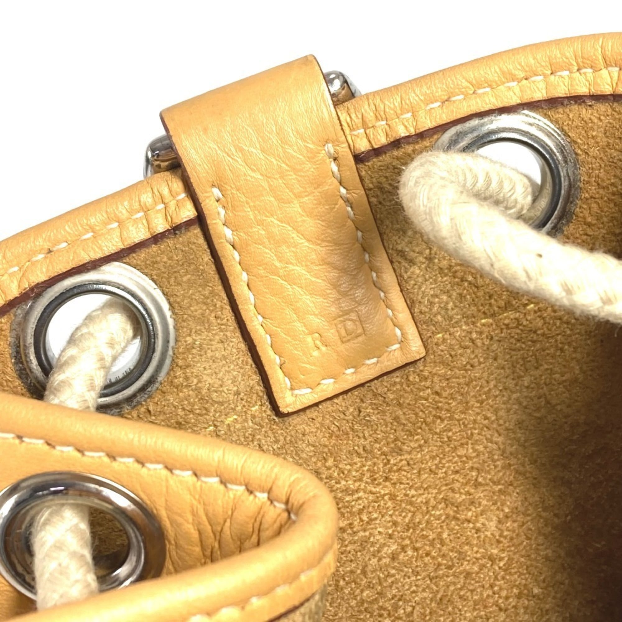 Hermes Beige Yellow Taurillon Clemence Leather Shoulder Bag (Pre-Owned)