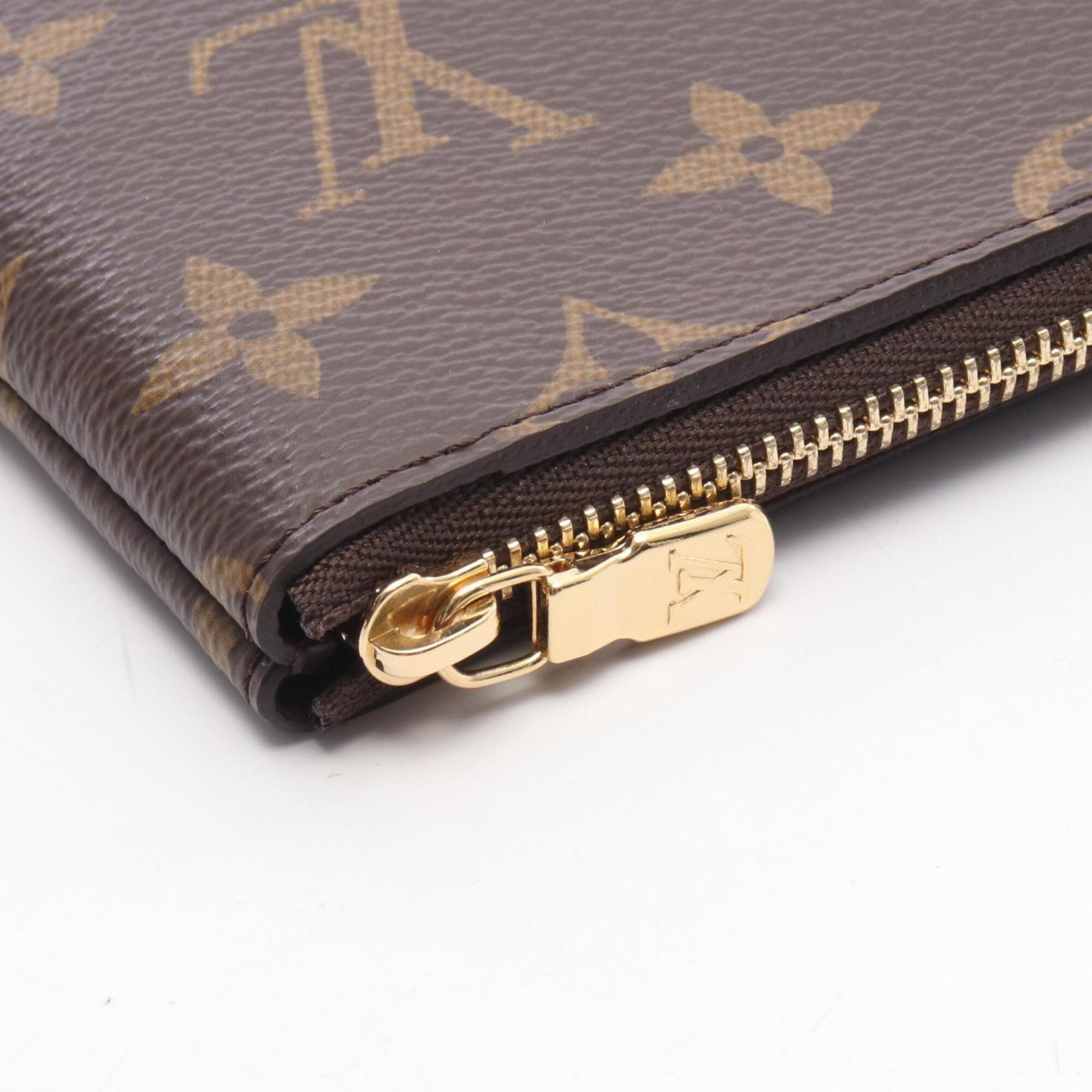 Louis Vuitton Brown Pvc Pochette (Pre-Owned)