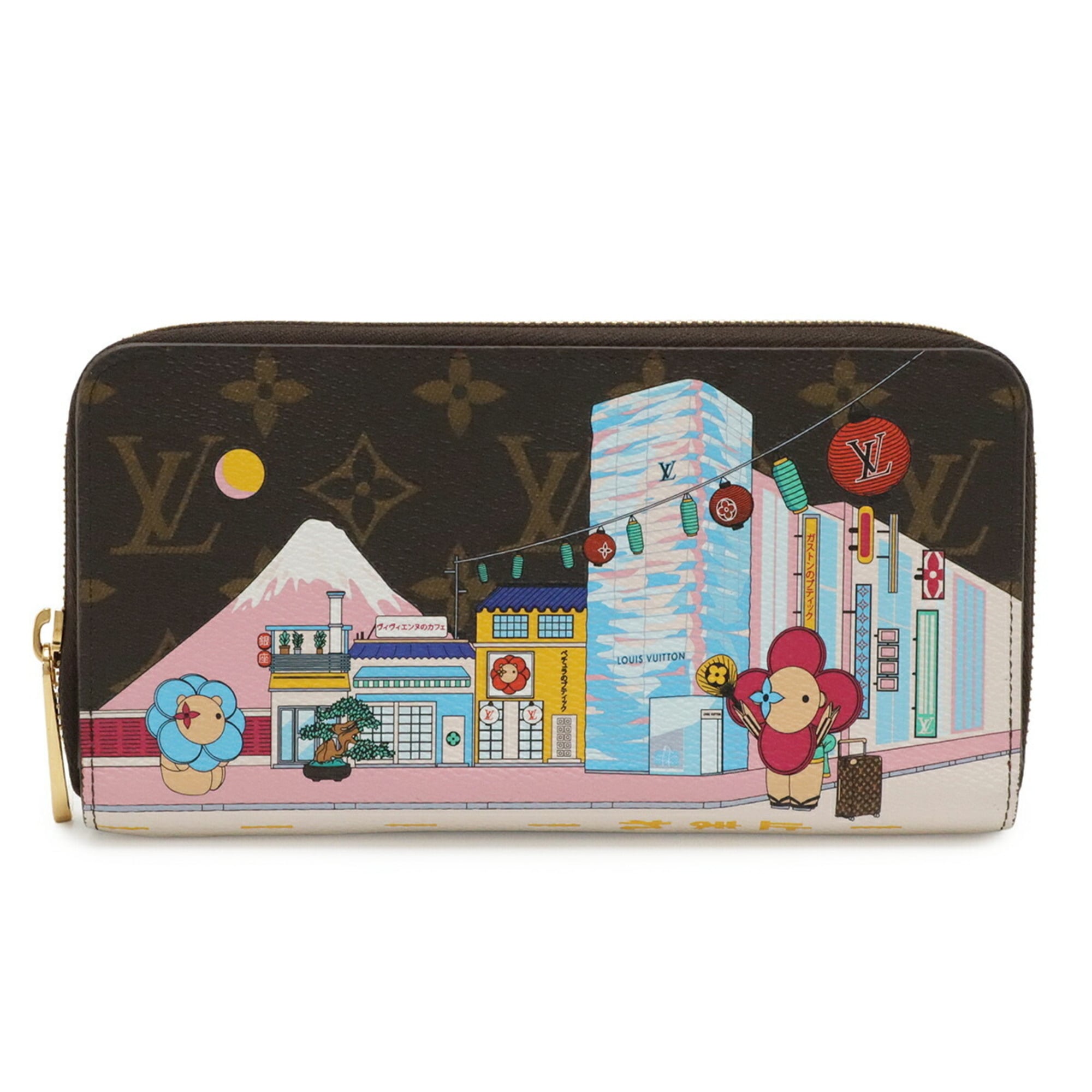 Louis Vuitton Monogram Brown Multi-Color Monogram Long Wallet (Bi-Fold) (Pre-Owned)