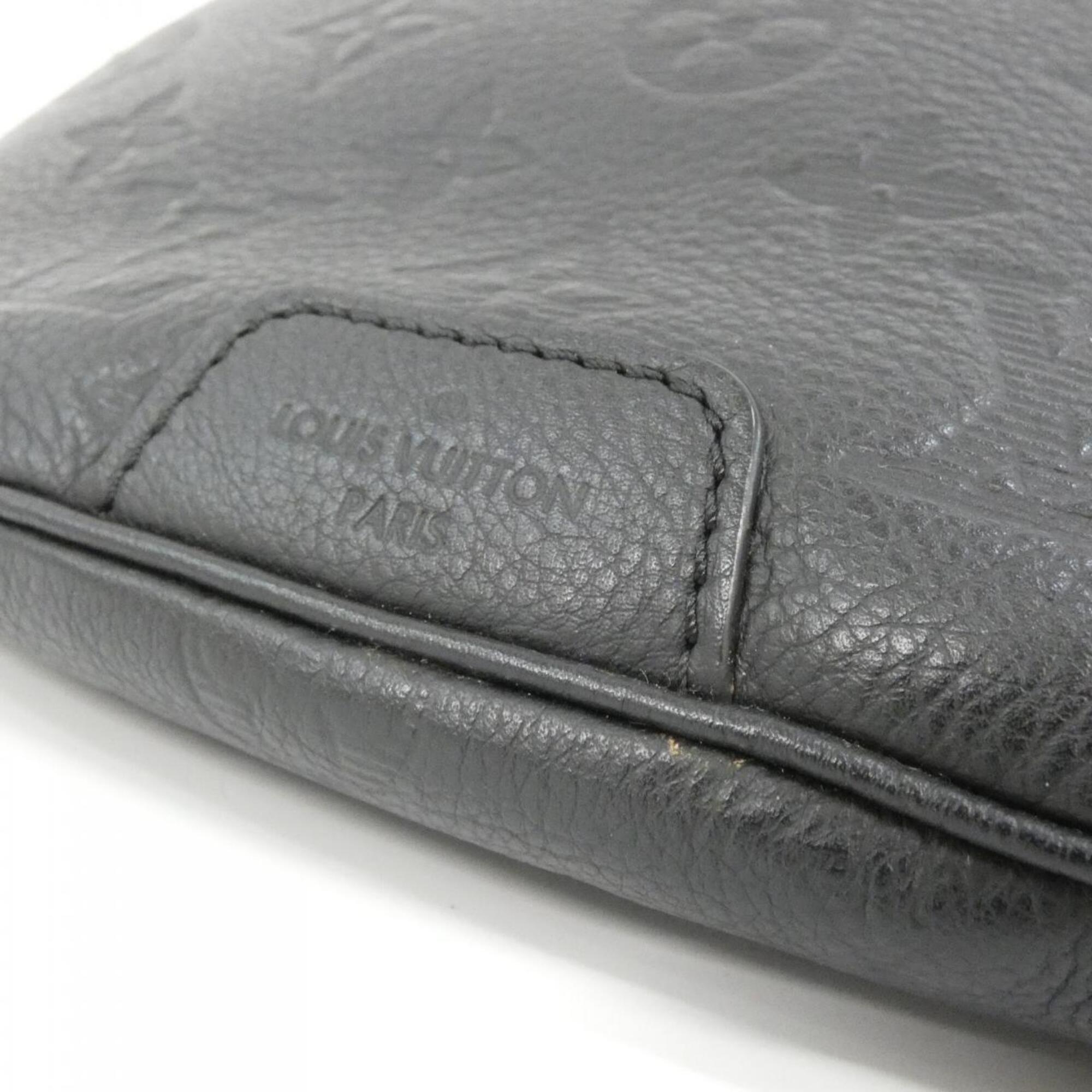Louis Vuitton Black Monogram Leather Shoulder Bag (Pre-Owned)