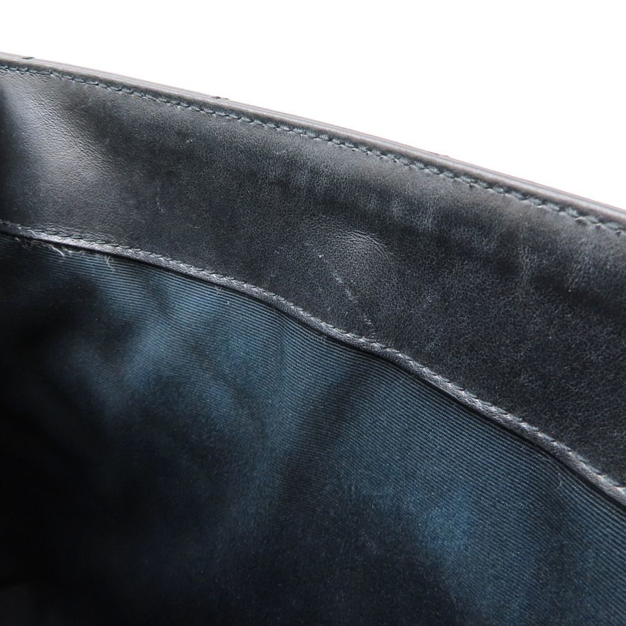 Yves Saint Laurent Black Leather Shoulder Bag (Pre-Owned)