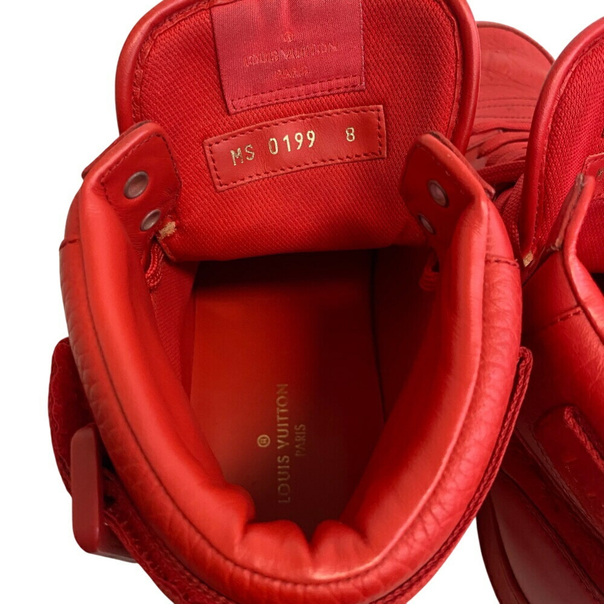 Louis Vuitton Red Color Sneakers (Pre-Owned)