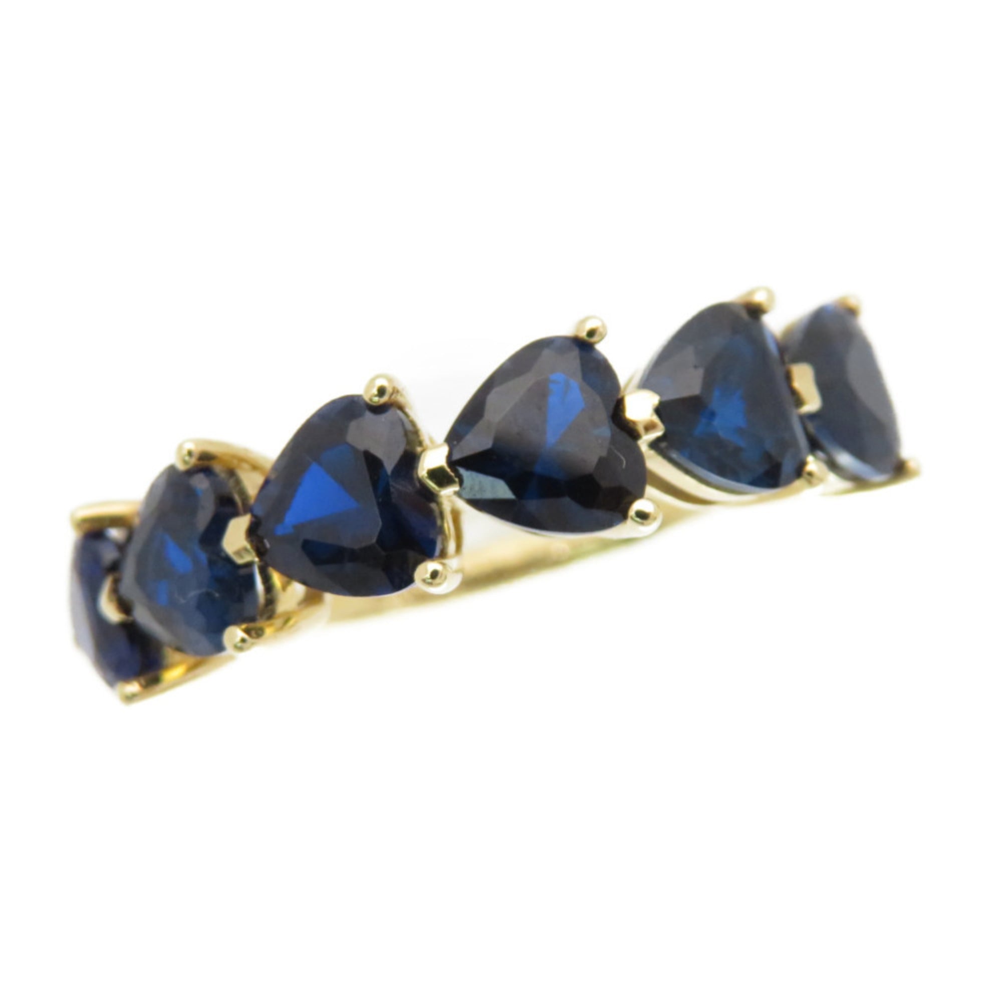 Tiffany Heart Gold Blue Yellow Gold (18K) Band Ring (Pre-Owned)