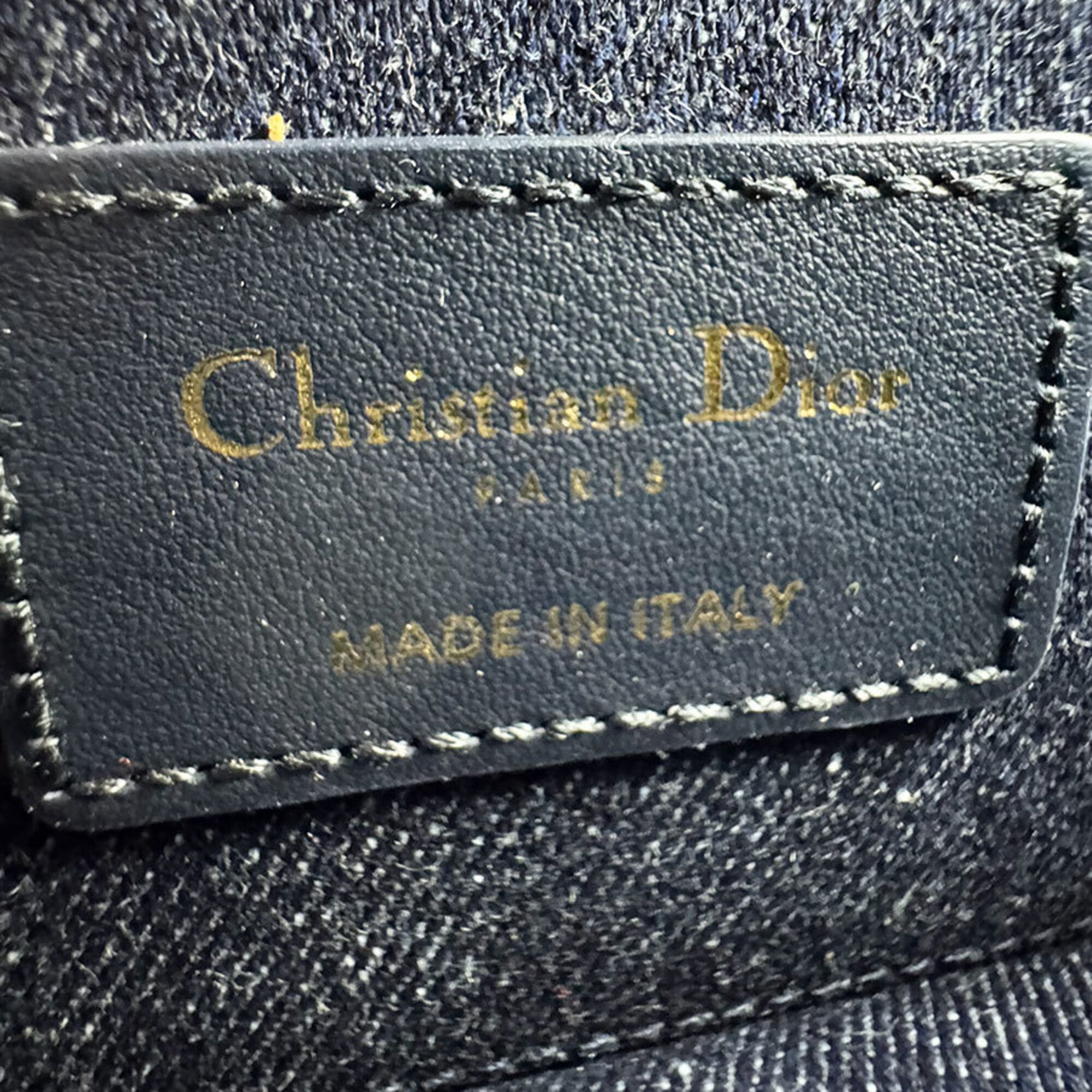 Christian Dior Navy Denim Handbag Shoulder Bag (Pre-Owned)