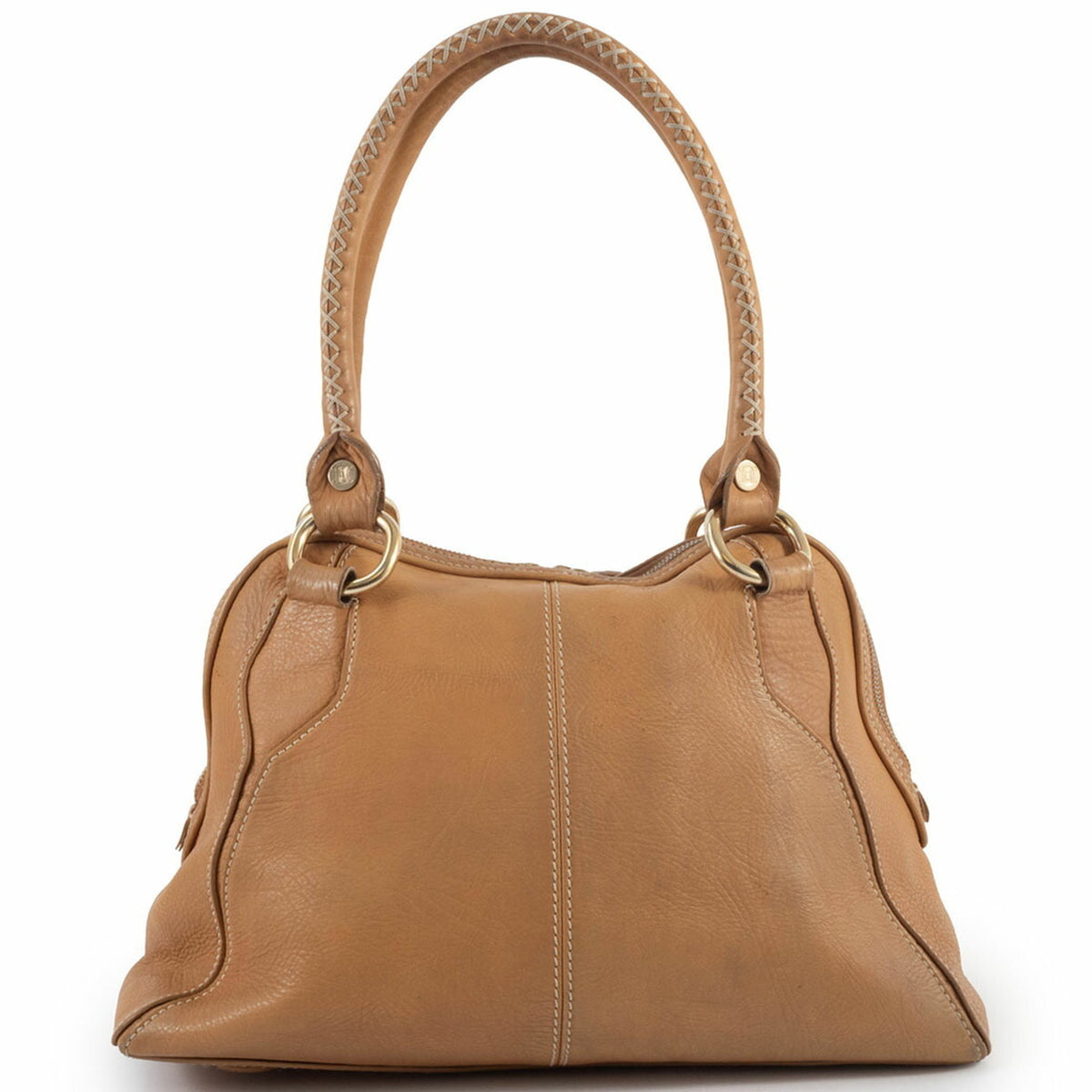Celine Beige Leather Shoulder Bag (Pre-Owned)