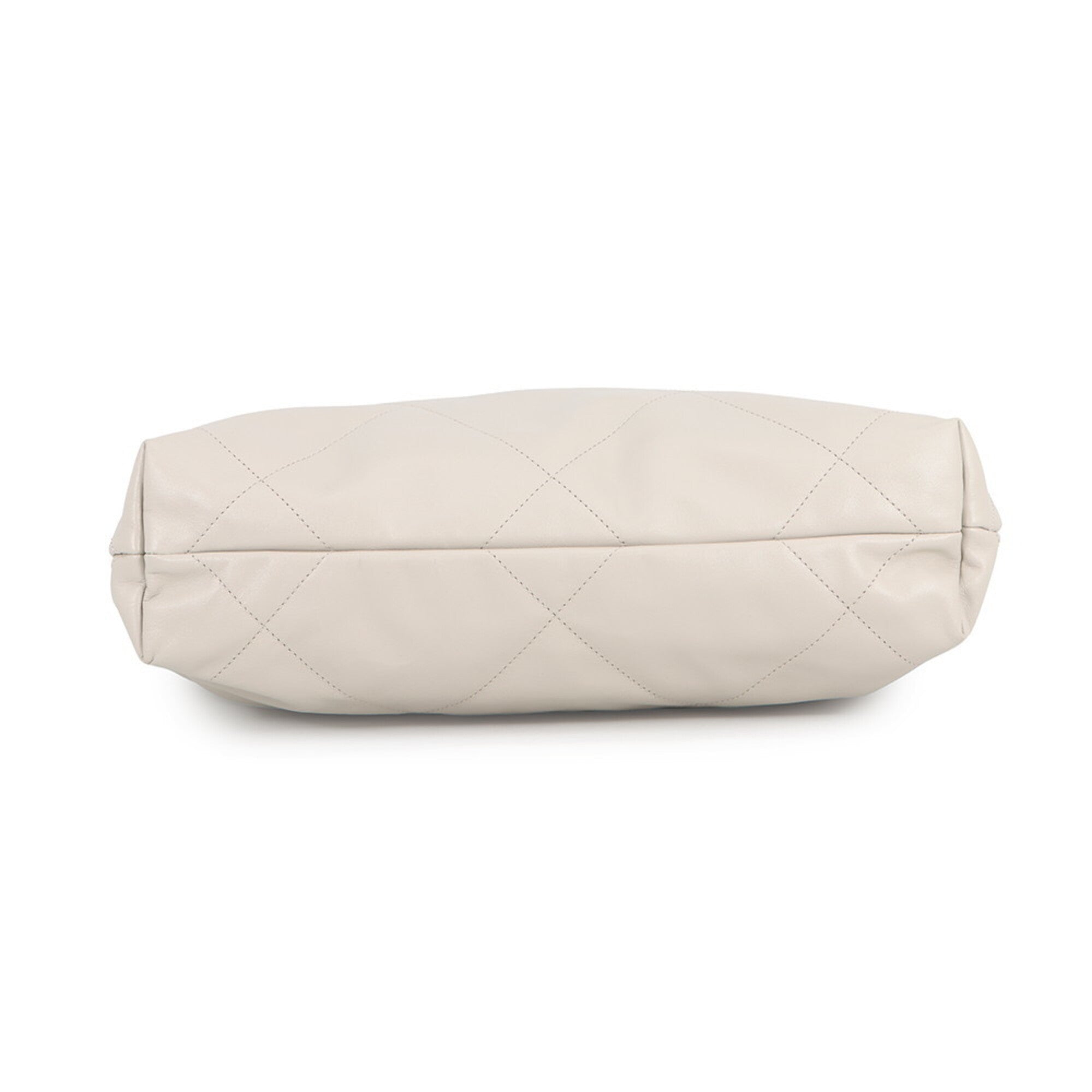 Chanel Ivory Leather Handbag Pouch (Pre-Owned)