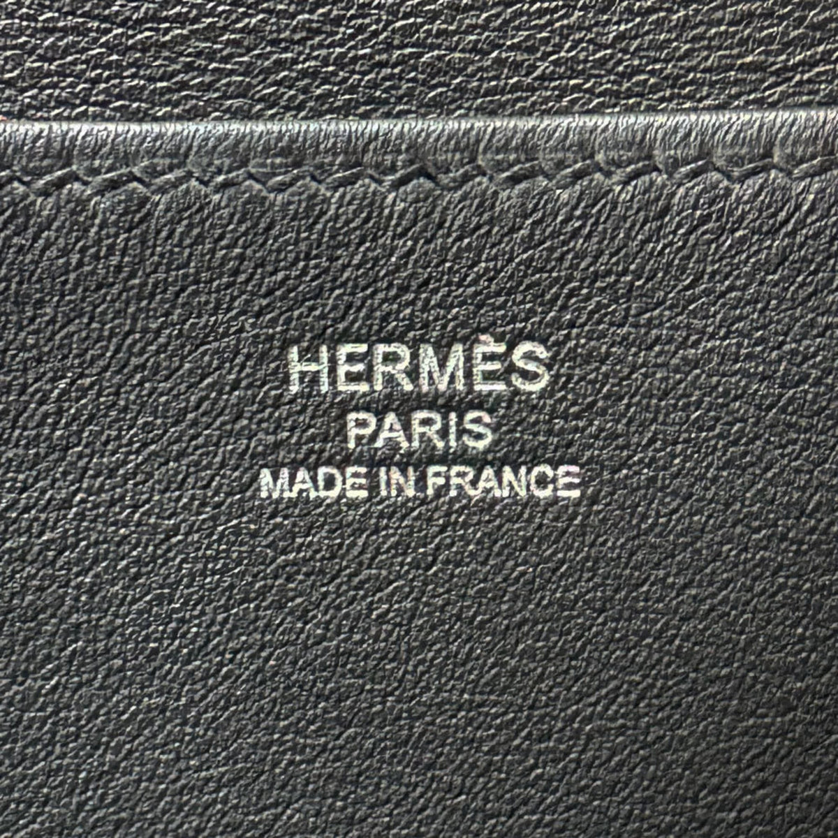 Hermes Black Swift Leather Handbag Shoulder Bag (Pre-Owned)