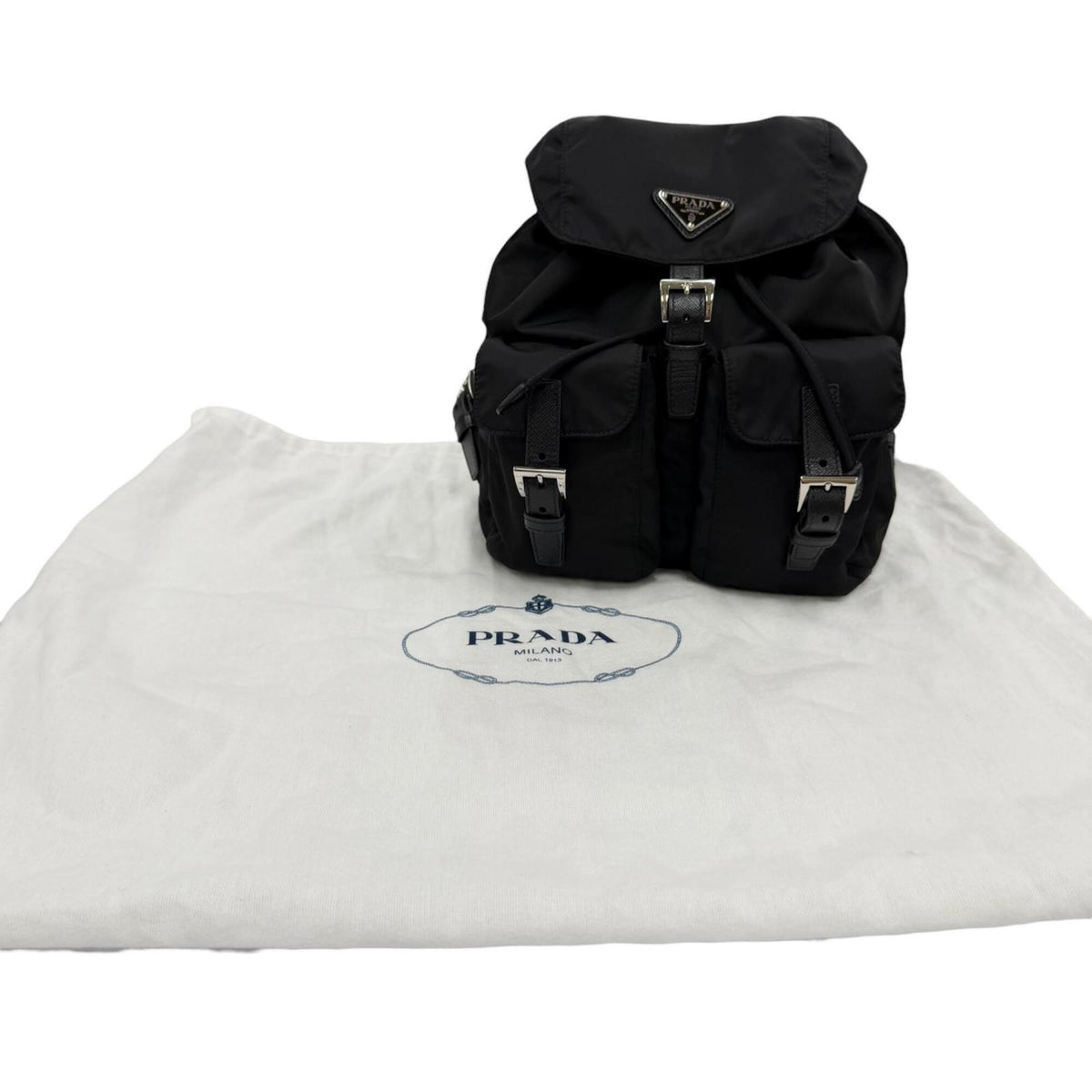 Prada Black Nylon Backpack (Pre-Owned)