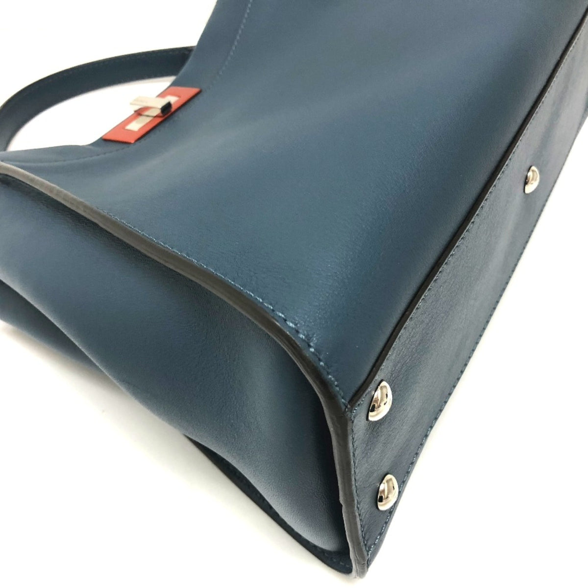 Fendi Blue Leather Handbag (Pre-Owned)