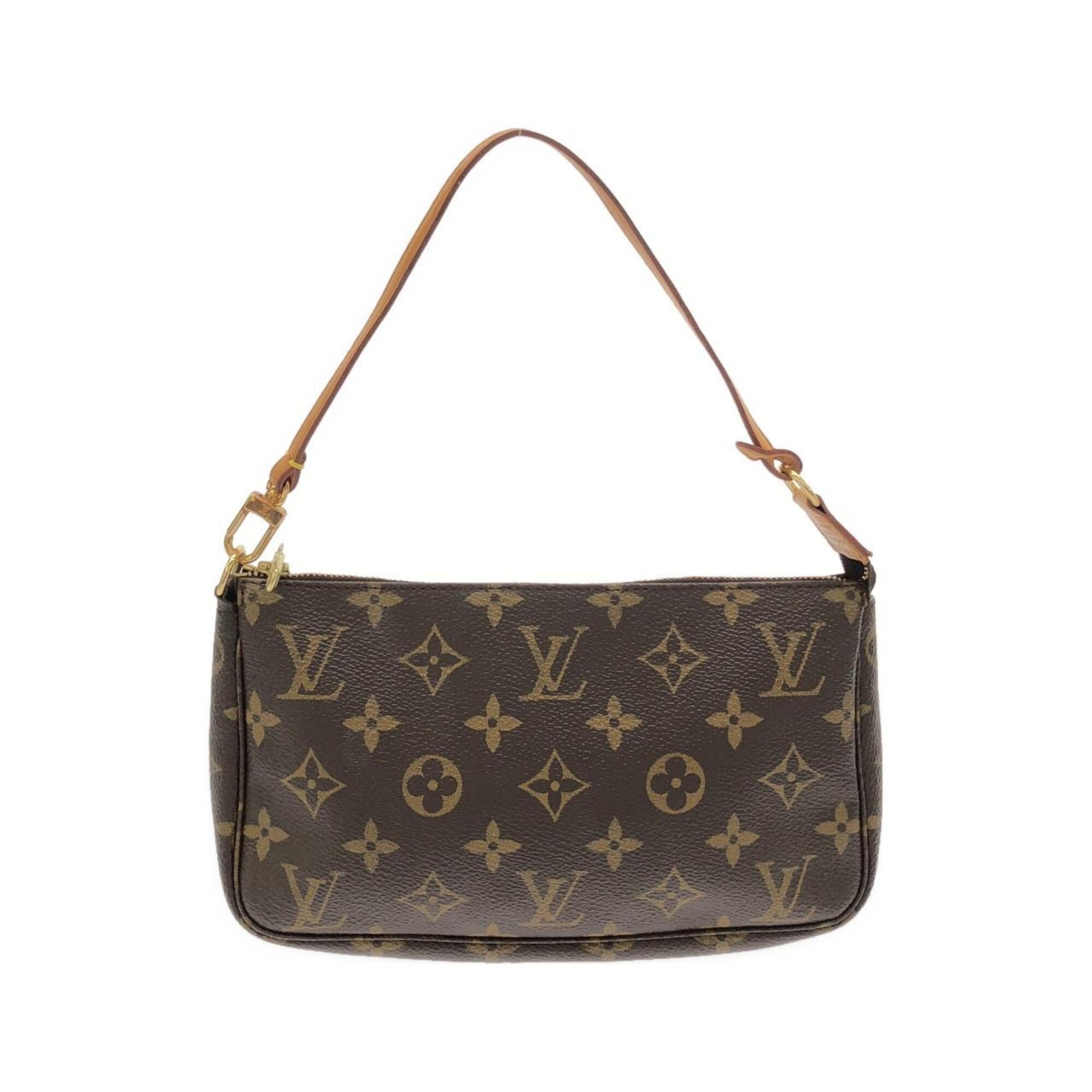 Louis Vuitton Brown Coated Canvas Pochette Pouch (Pre-Owned)