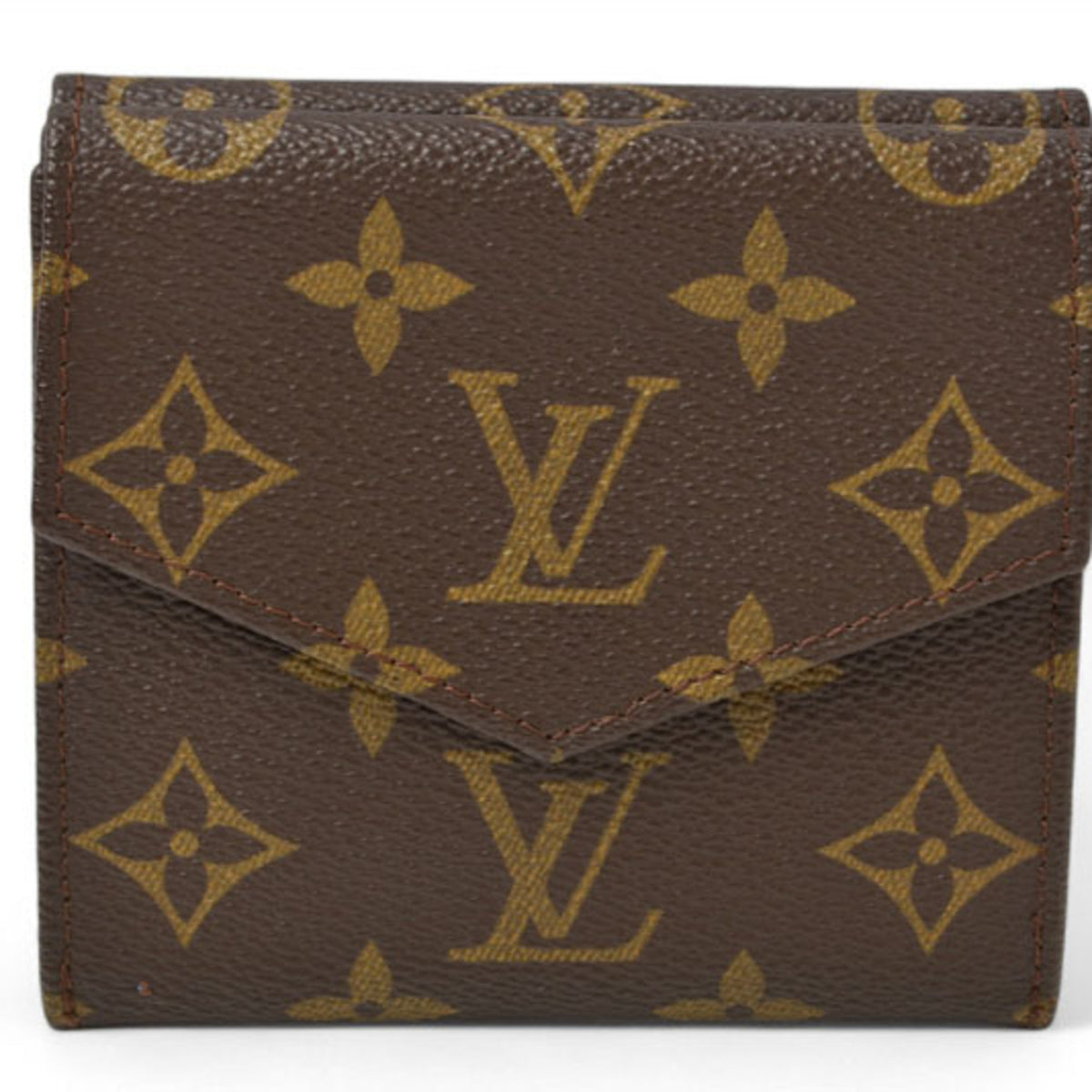 Louis Vuitton Brown Coated Canvas Wallet (Bi-Fold) (Pre-Owned)