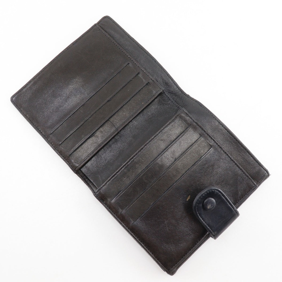 Chanel Black Leather Wallet (Bi-Fold) (Pre-Owned)