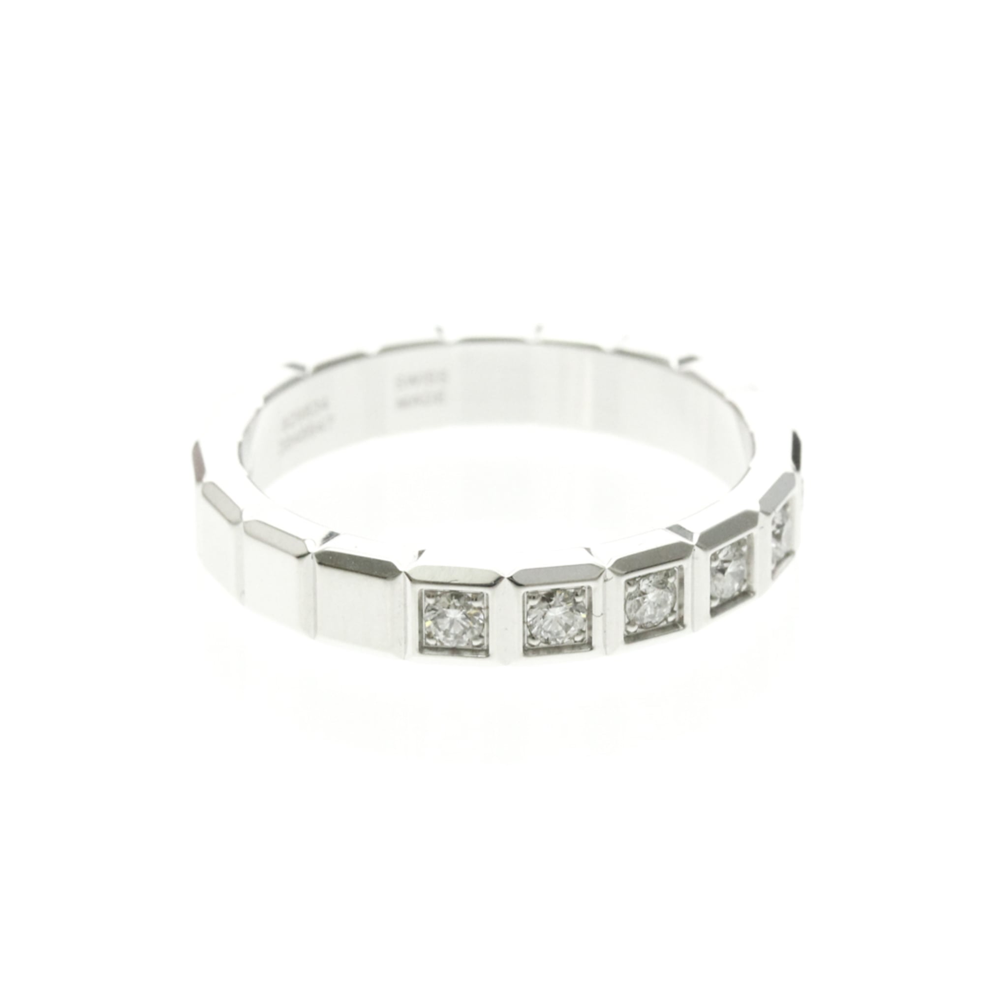 Chopard Ice Cube Pure Pendant Necklace 18K White Gold And Diamonds Silver White_Gold Ring Jewelry (Pre-Owned)