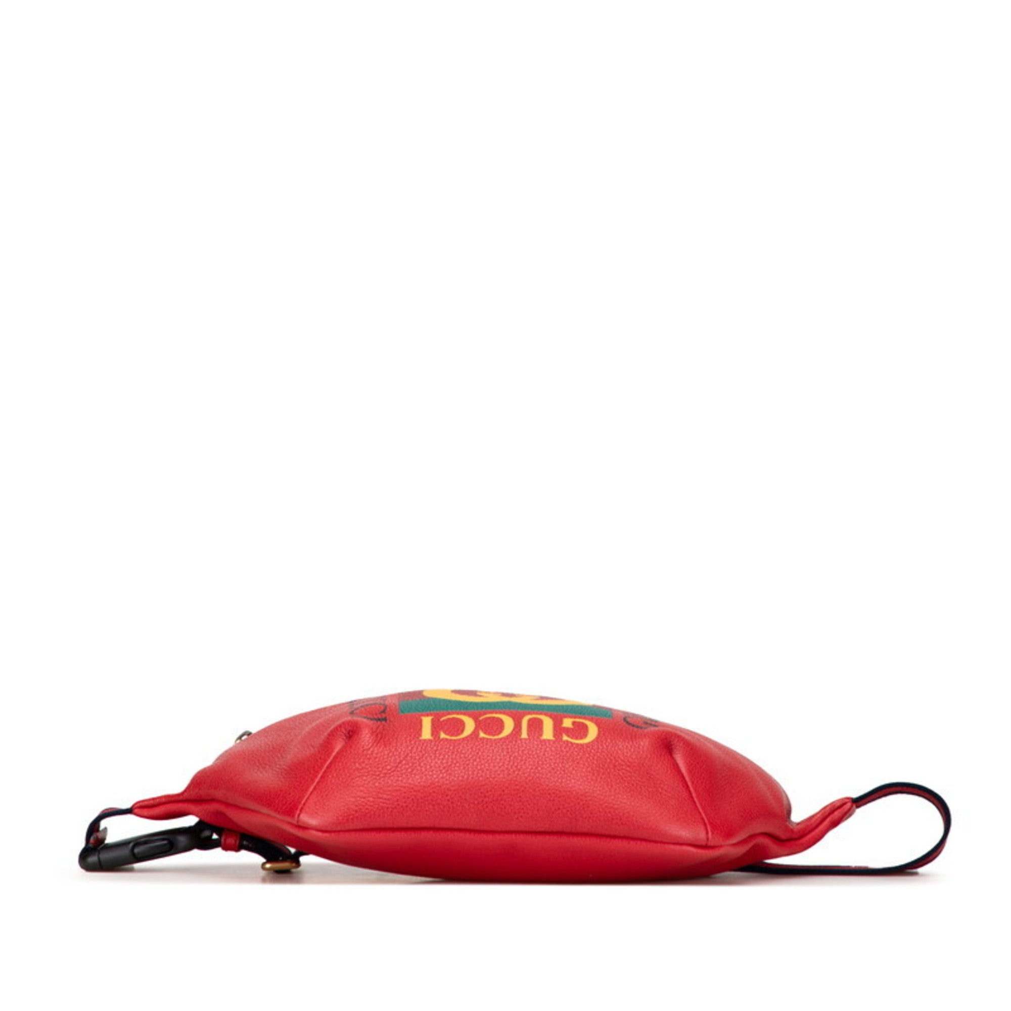 Gucci Sherry Line Red Color Leather Fanny Pack (Pre-Owned)