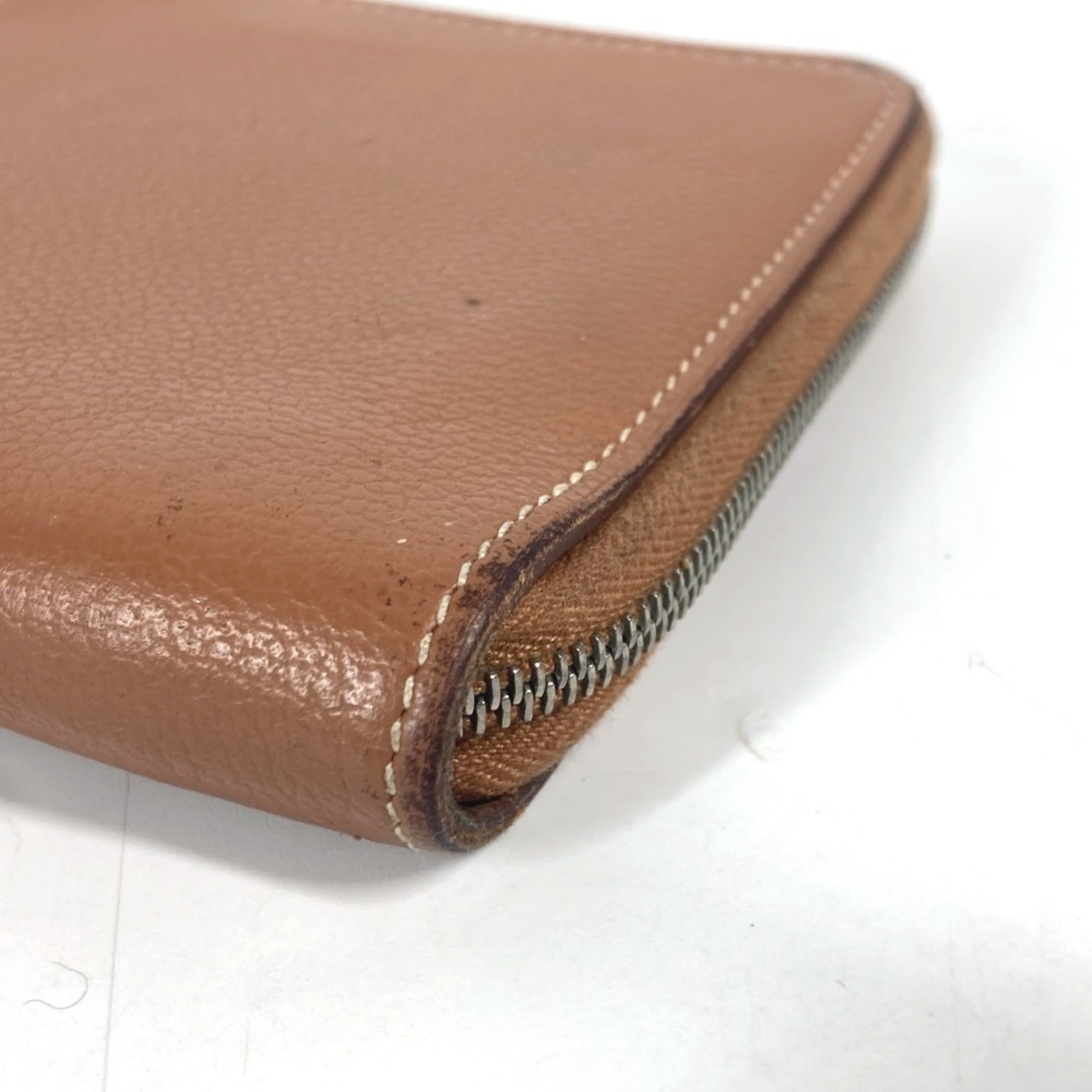 Hermes Brown Evercalf Leather Wallet (Bi-Fold) (Pre-Owned)