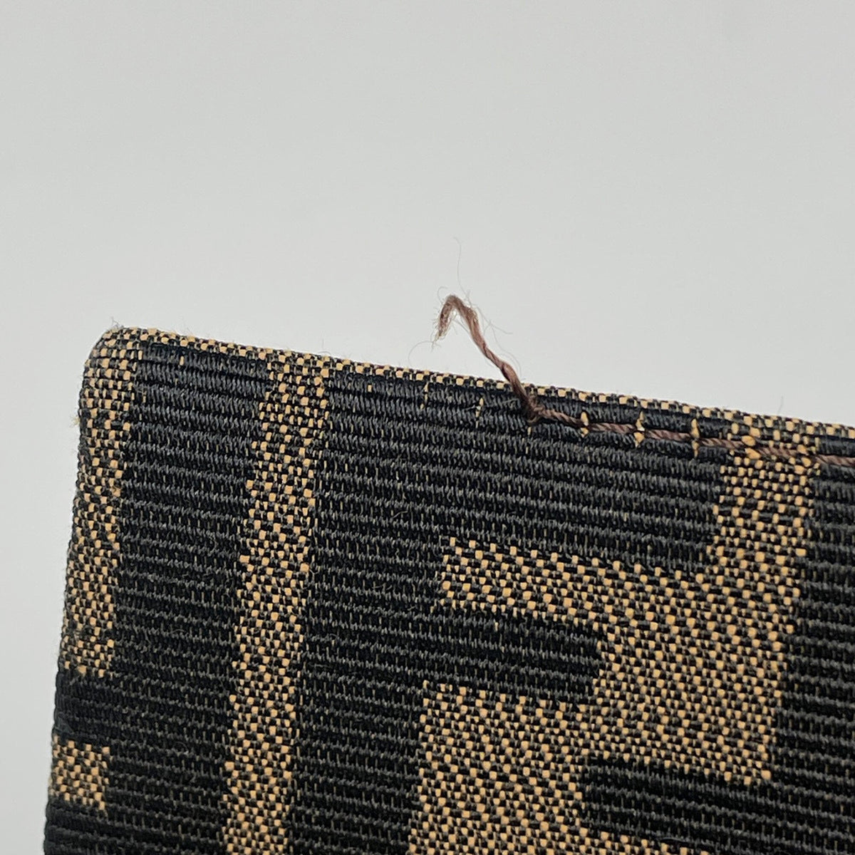 Fendi Brown Canvas Leather Shoulder Bag (Pre-Owned)