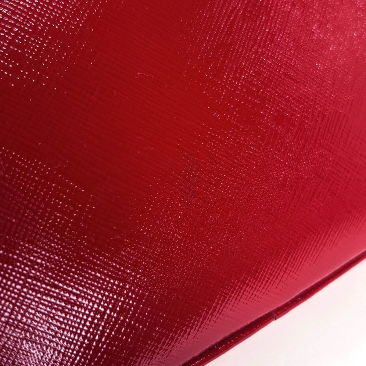 Prada Red Color Leather Handbag (Pre-Owned)