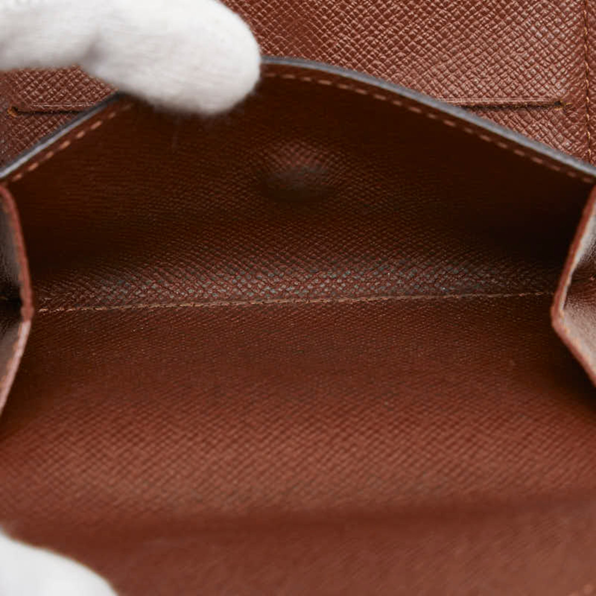Louis Vuitton Monogram Brown Pvc Leather Wallet (Tri-Fold) (Pre-Owned)