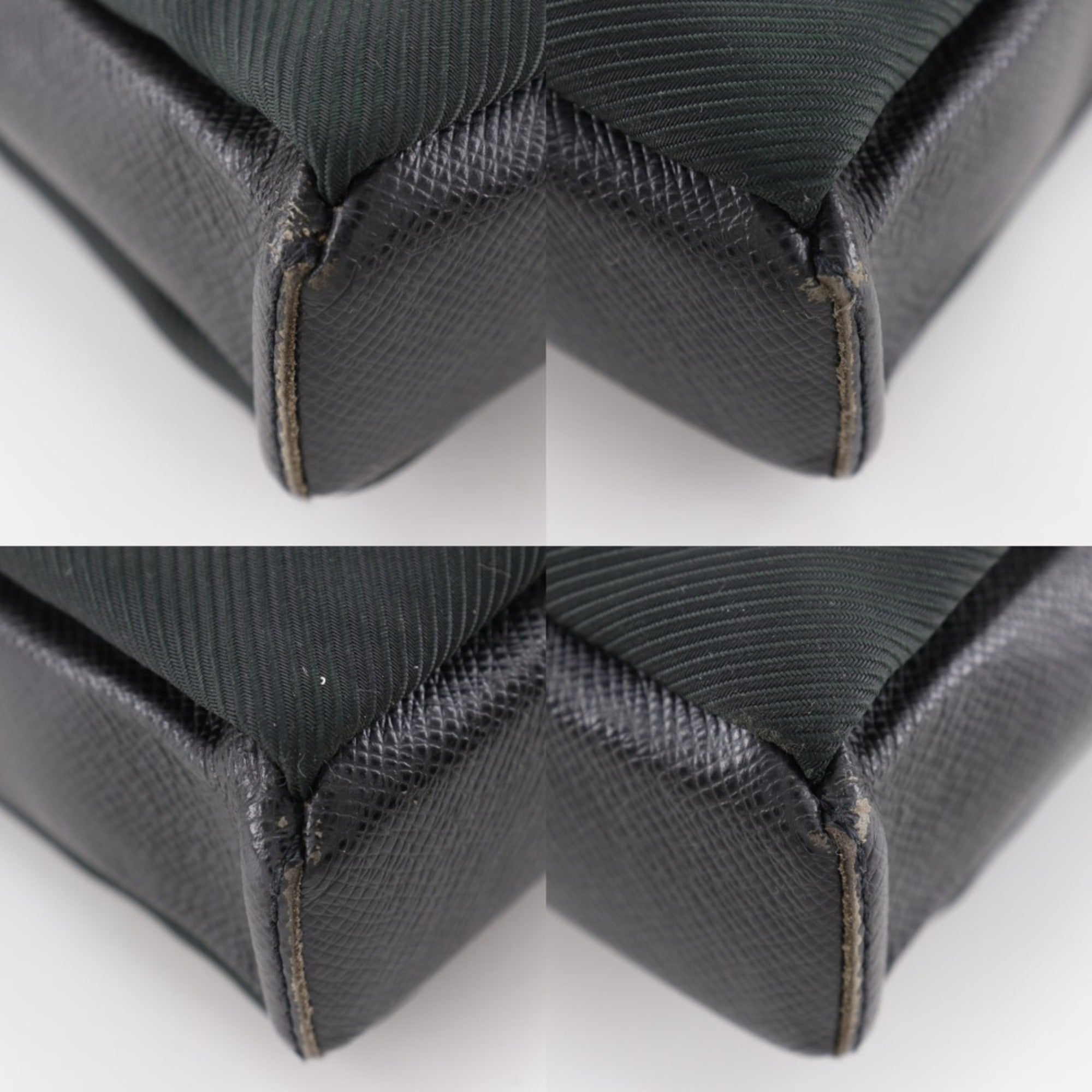 Louis Vuitton Black Noir Taiga Leather Shoulder Bag (Pre-Owned)