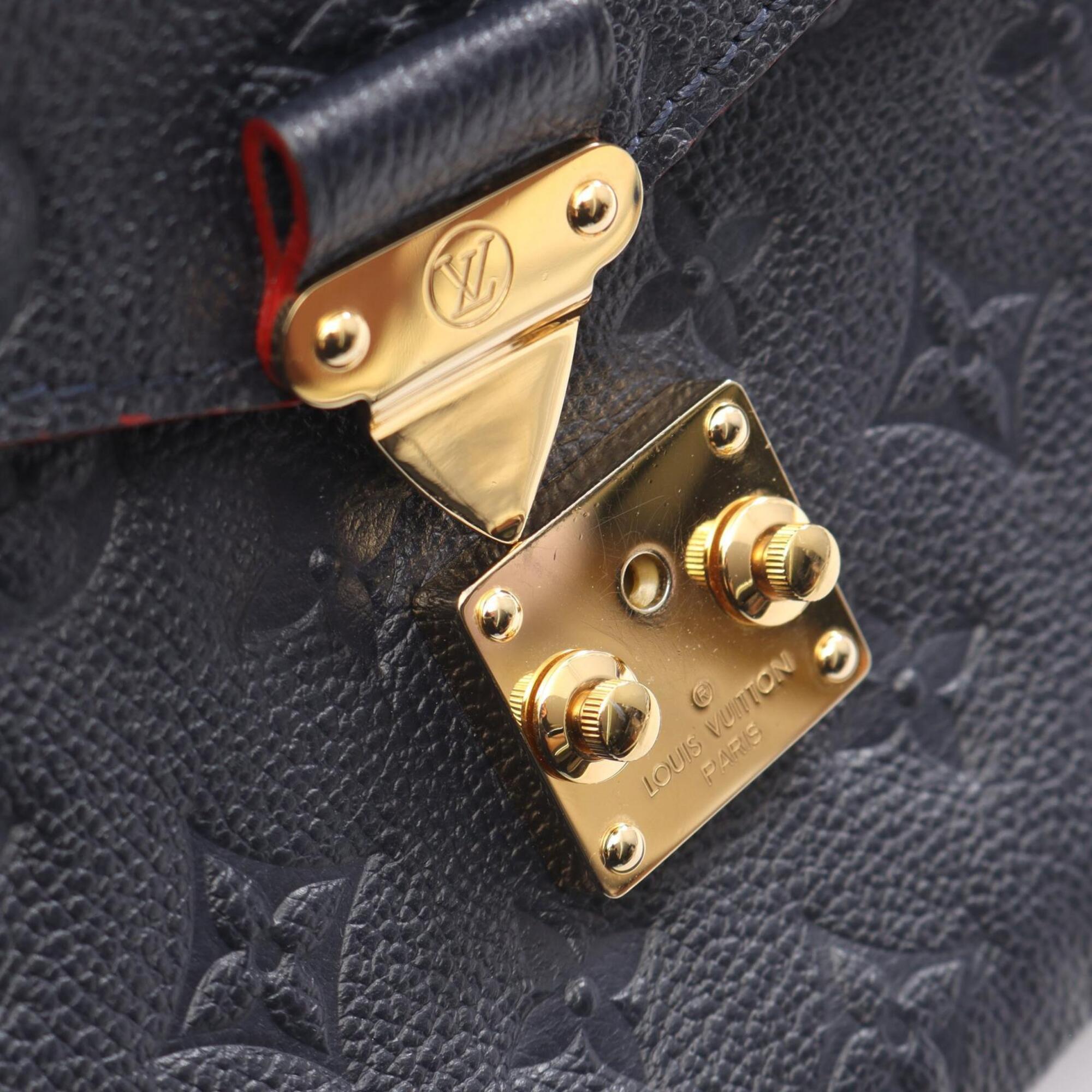 Louis Vuitton Monogram Empreinte Marine Rouge Navy Monogram Empreinte Handbag Pochette (Pre-Owned)