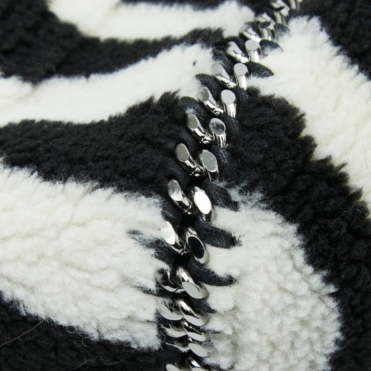 Stella Mccartney Black White Shoulder Bag Tote Bag (Pre-Owned)