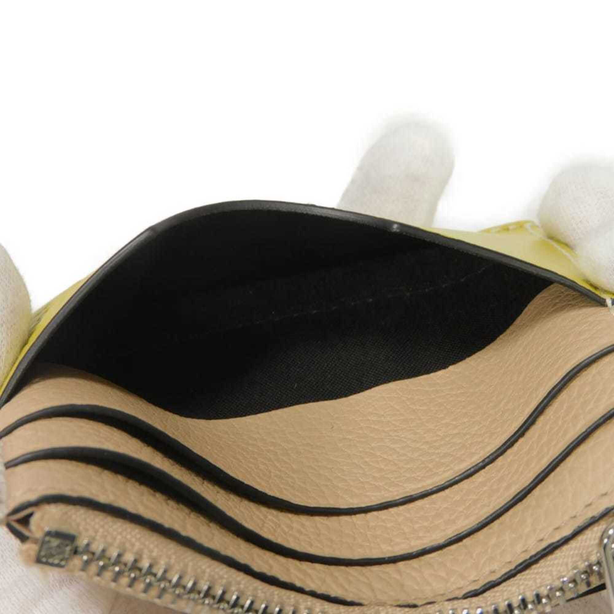 Loewe Nude Beige Leather Coin Purse/Coin Case (Pre-Owned)